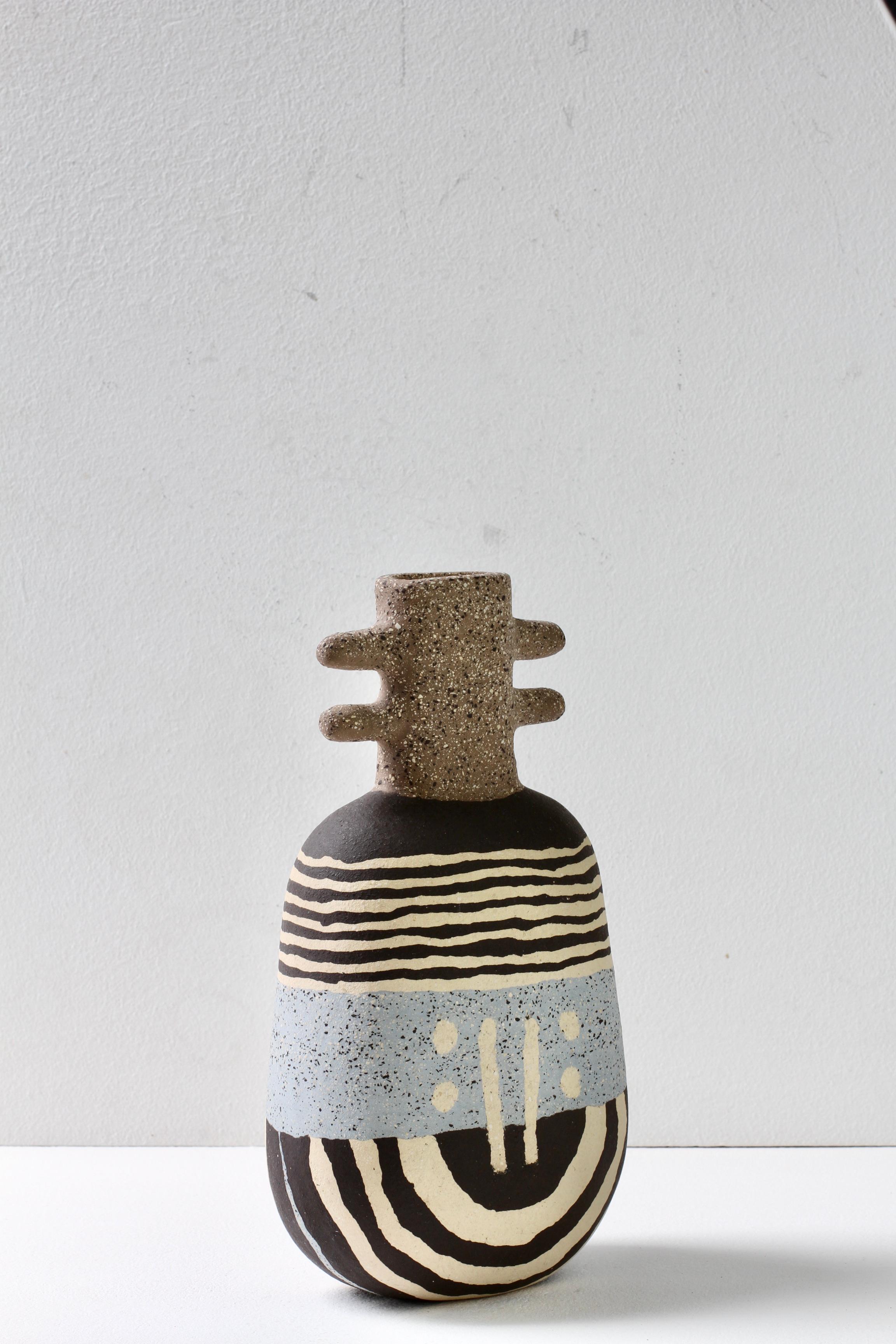 Vaso in gres Nerikomi firmato da Katharina Eichler, Studio d'Arte tedesco, #2 in vendita 6