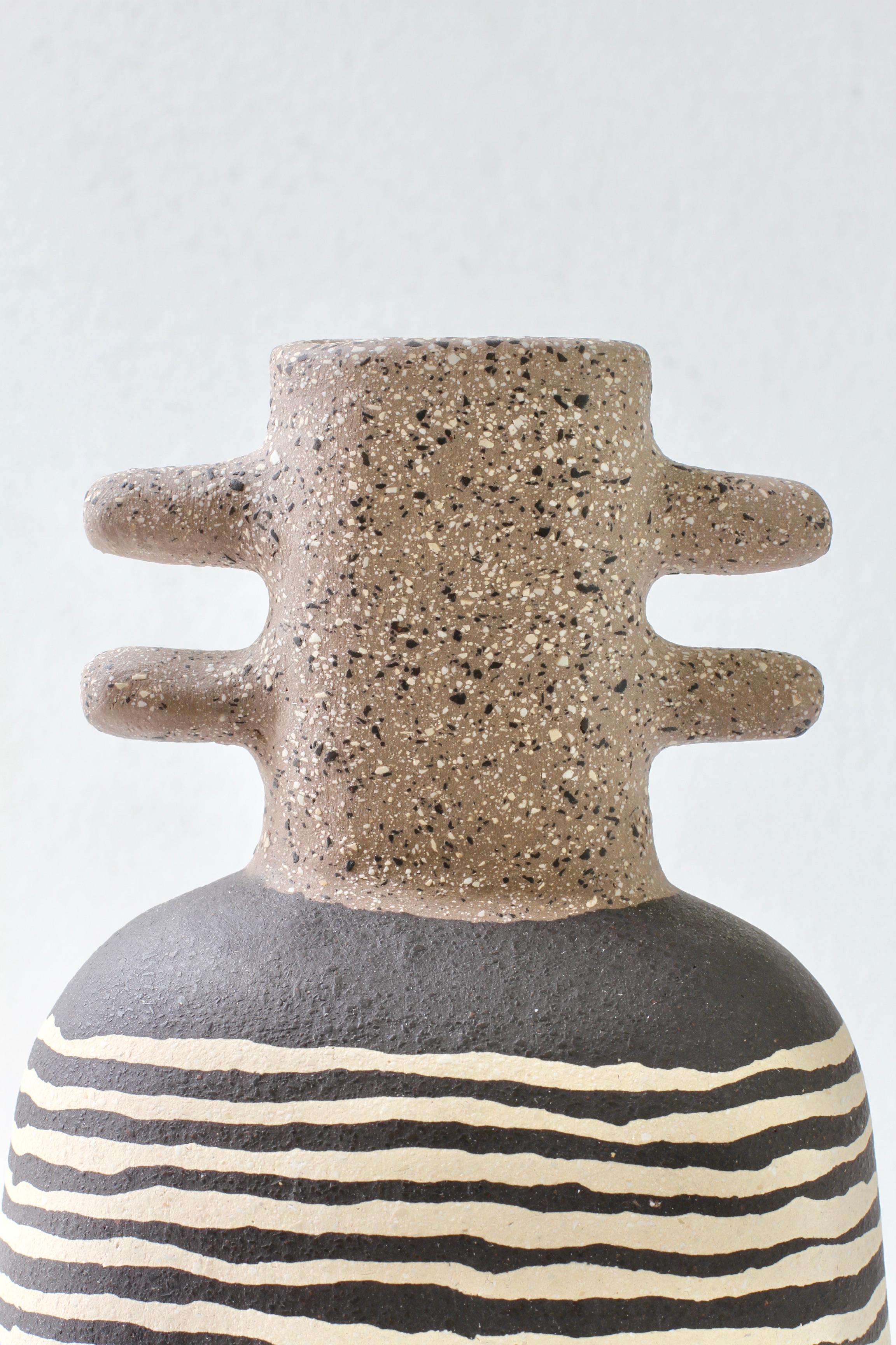 Vaso in gres Nerikomi firmato da Katharina Eichler, Studio d'Arte tedesco, #2 in vendita 9