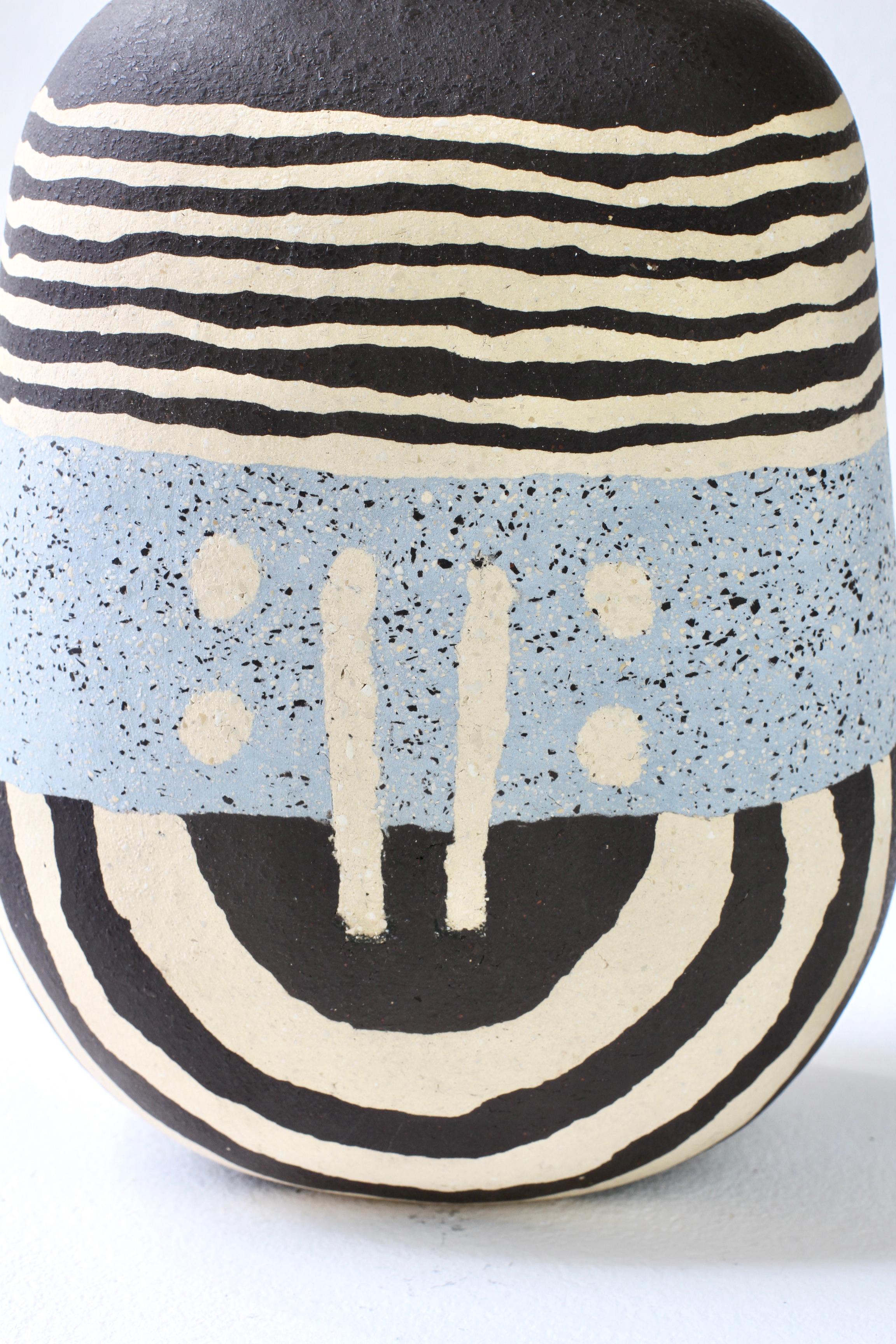 Vaso in gres Nerikomi firmato da Katharina Eichler, Studio d'Arte tedesco, #2 in vendita 10