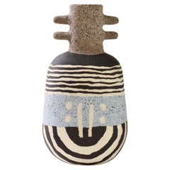 Katharina Eichler Signé German Art Studio Stoneware Nerikomi Pottery Vase #2