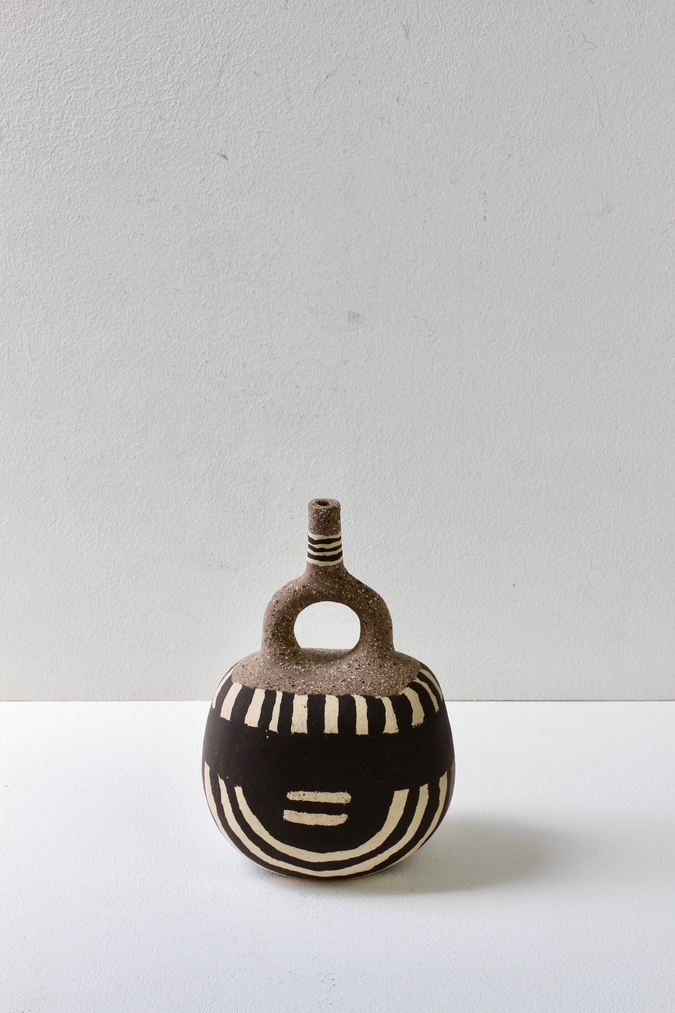 Katharina Eichler, signierte Nerikomi-Keramikvase #3, German Art Studio, Steingut, Nerikomi im Angebot 5