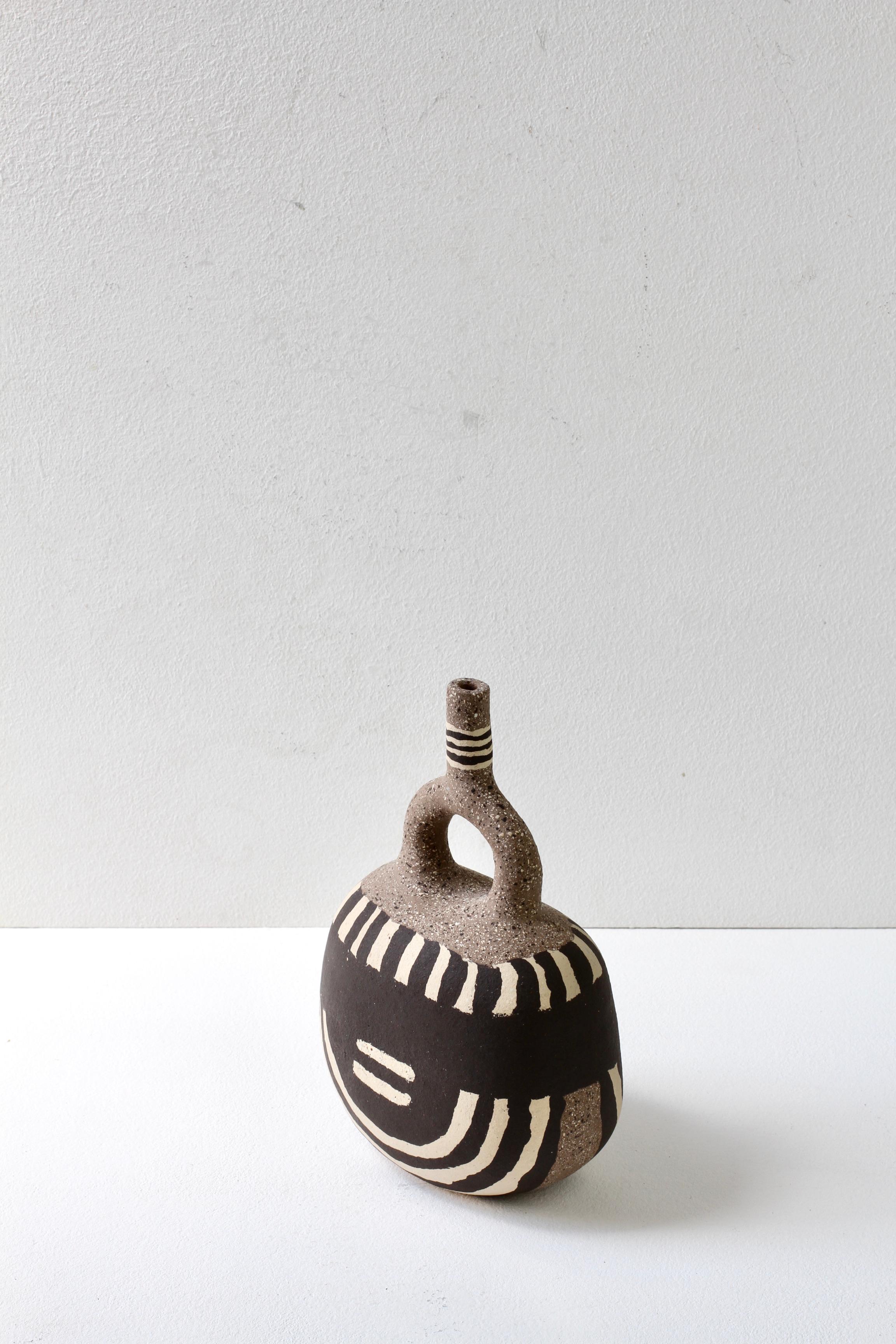 Katharina Eichler, signierte Nerikomi-Keramikvase #3, German Art Studio, Steingut, Nerikomi im Angebot 6