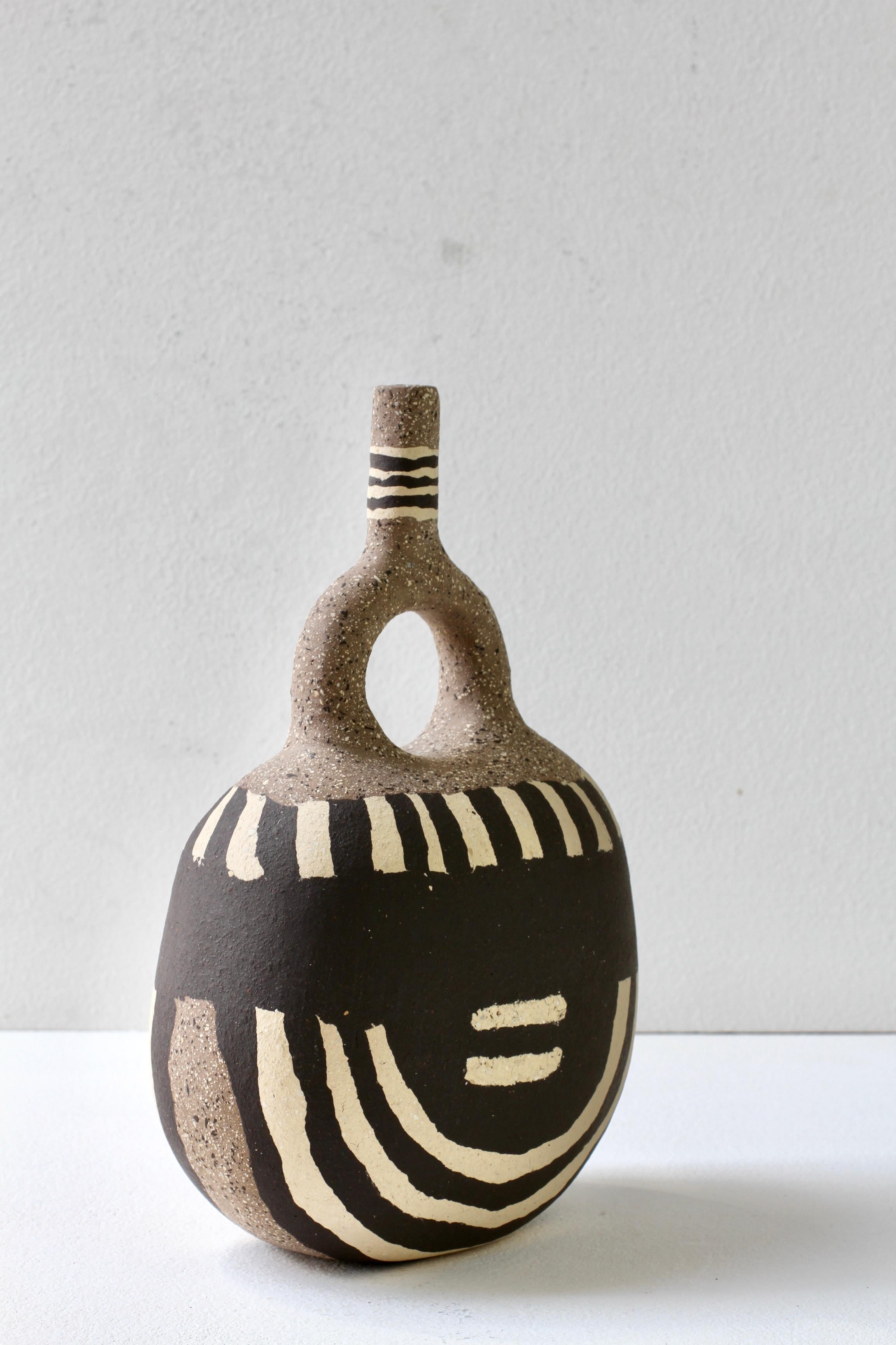 Katharina Eichler, signierte Nerikomi-Keramikvase #3, German Art Studio, Steingut, Nerikomi im Angebot 8