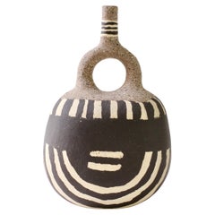 Katharina Eichler Signé German Art Studio Stoneware Nerikomi Pottery Vase #3