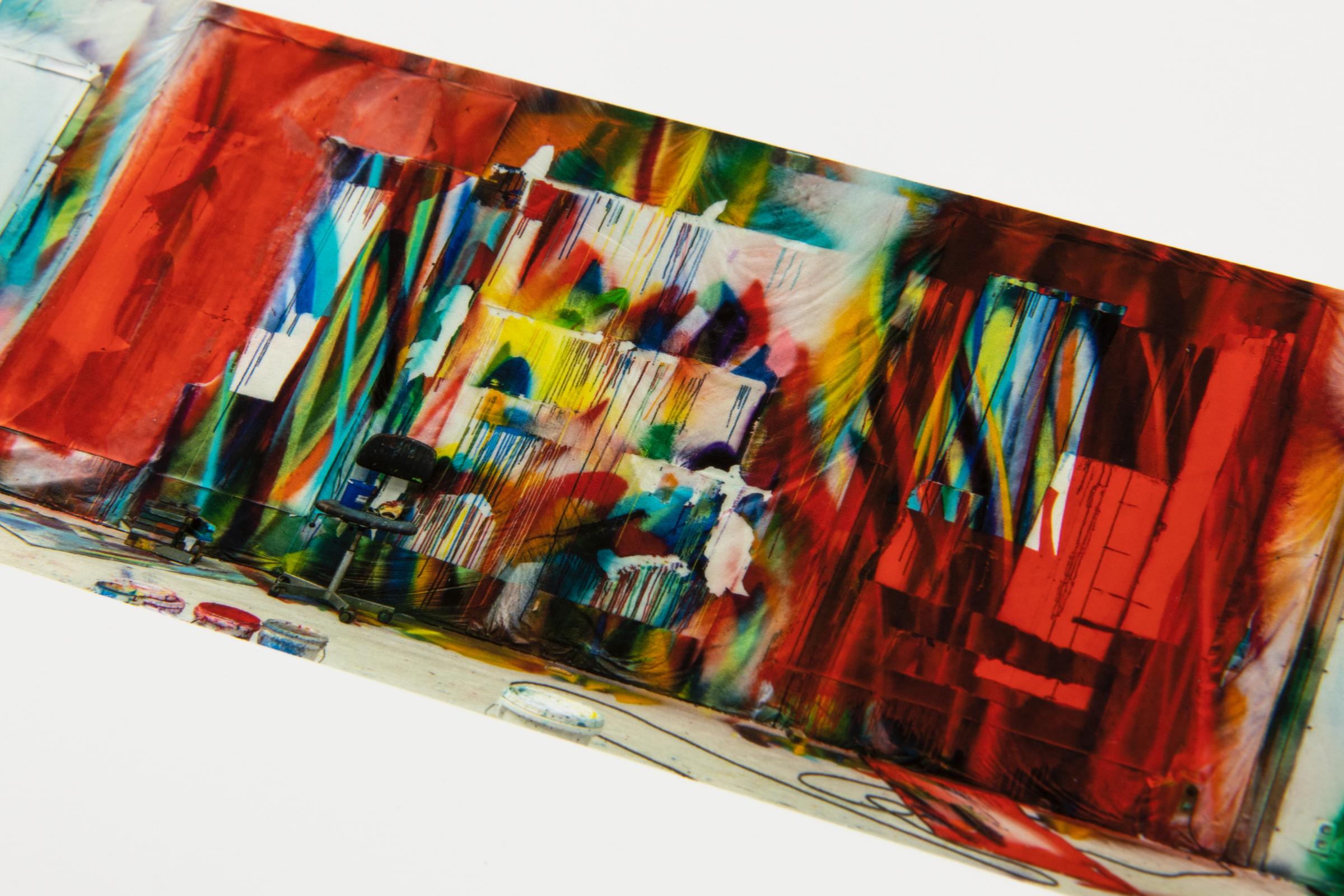 Katharina Grosse, Der Stuhl - Arte contemporáneo, Arte abstracto, Impresión firmada 1