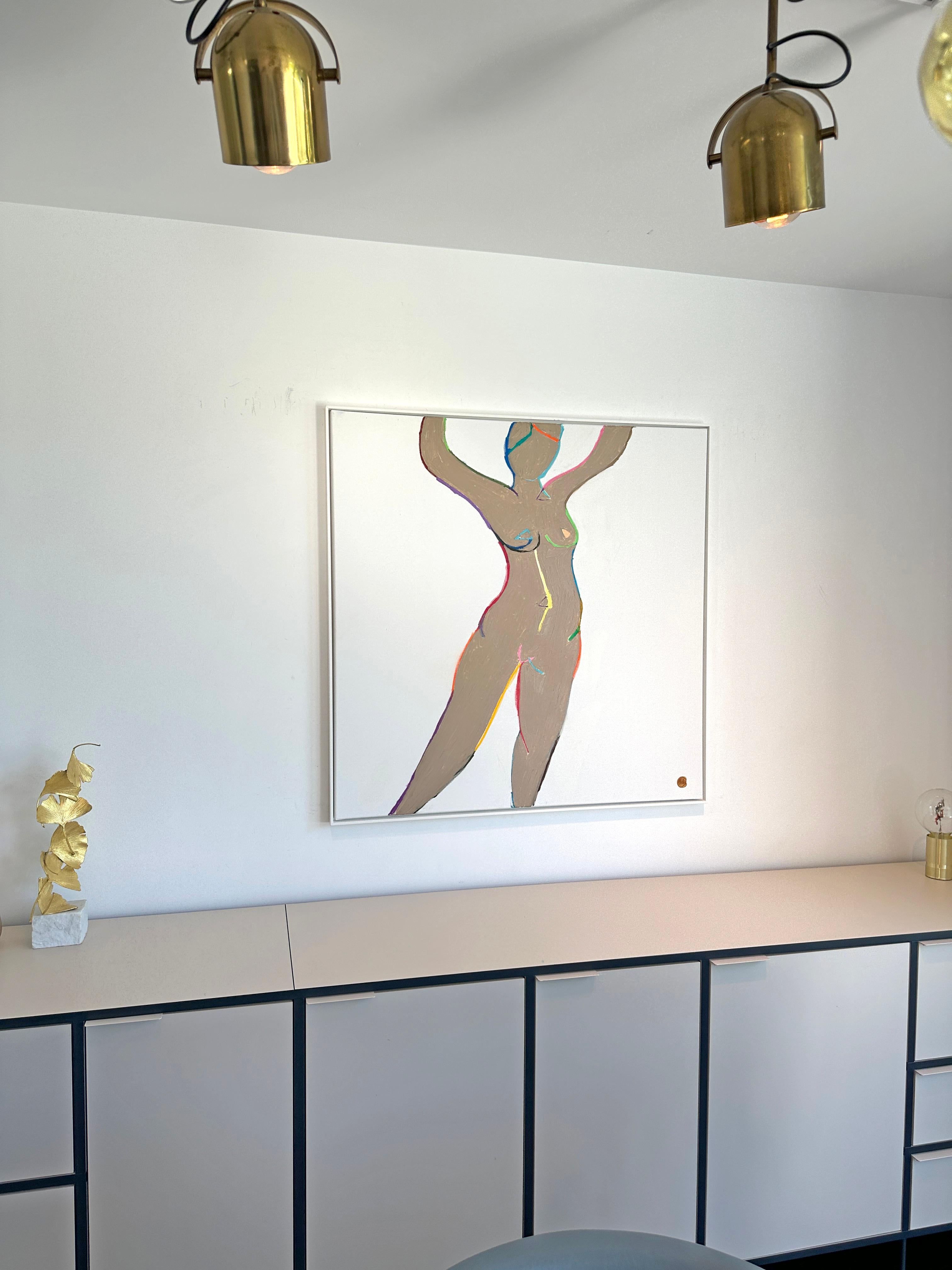 Adventures by K. Hormel - Bunte Tänzerinnen Zeitgenössisches Ölgemälde – Painting von Katharina Hormel