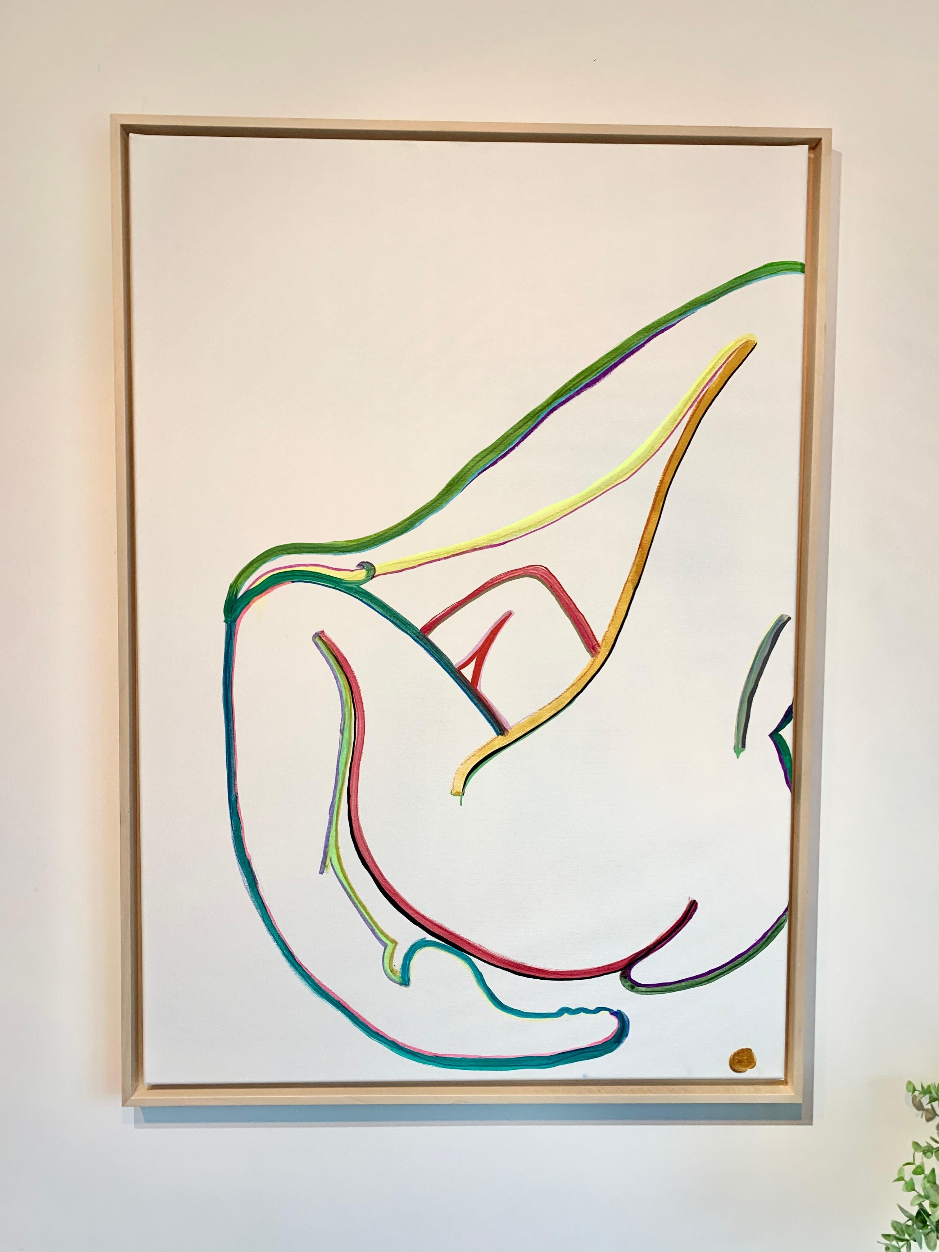 D'après Matisse par K.K. Hormel - Nu Peinture abstraite contemporaine en couleurs en vente 9