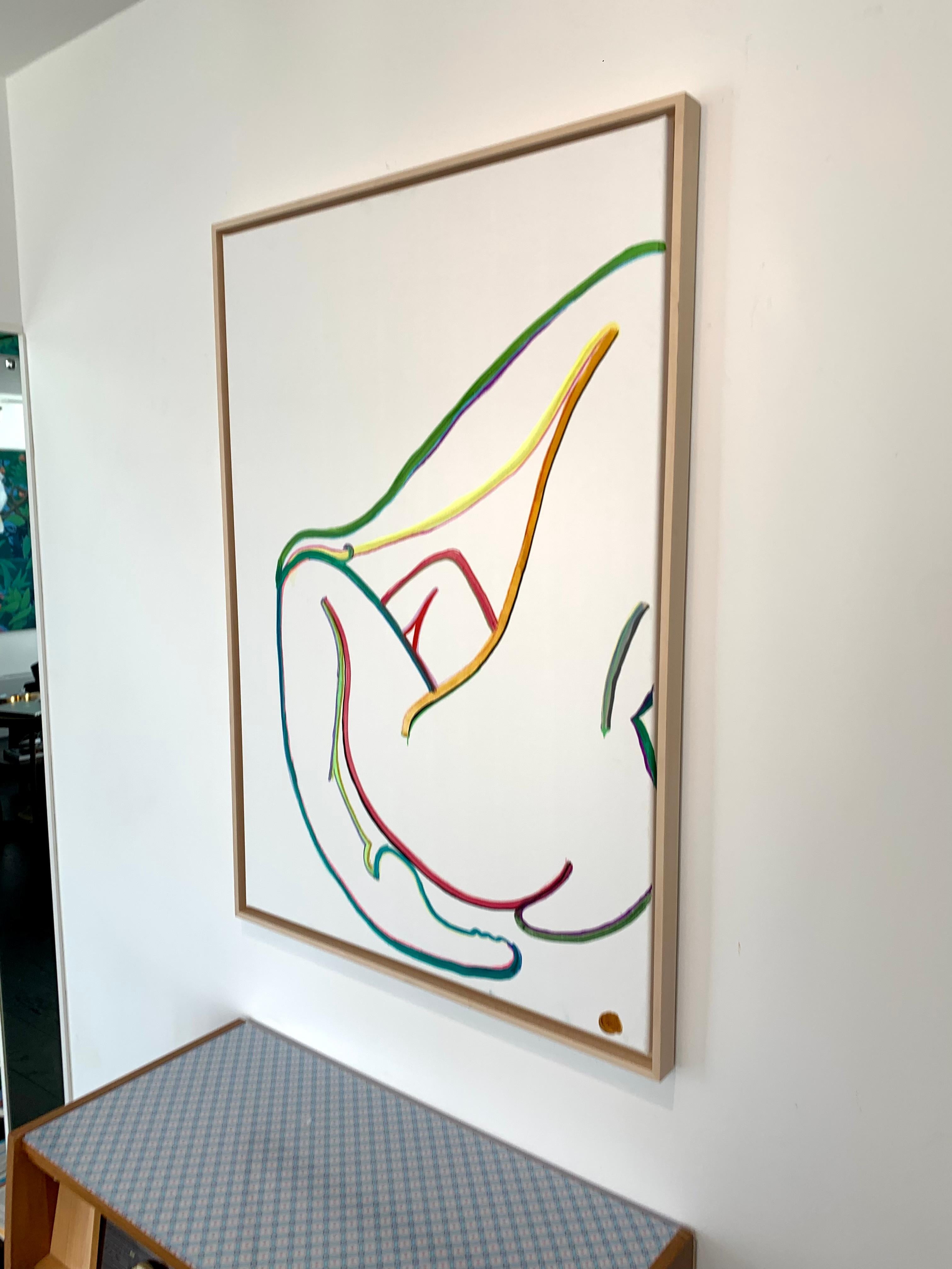 D'après Matisse par K.K. Hormel - Nu Peinture abstraite contemporaine en couleurs en vente 1