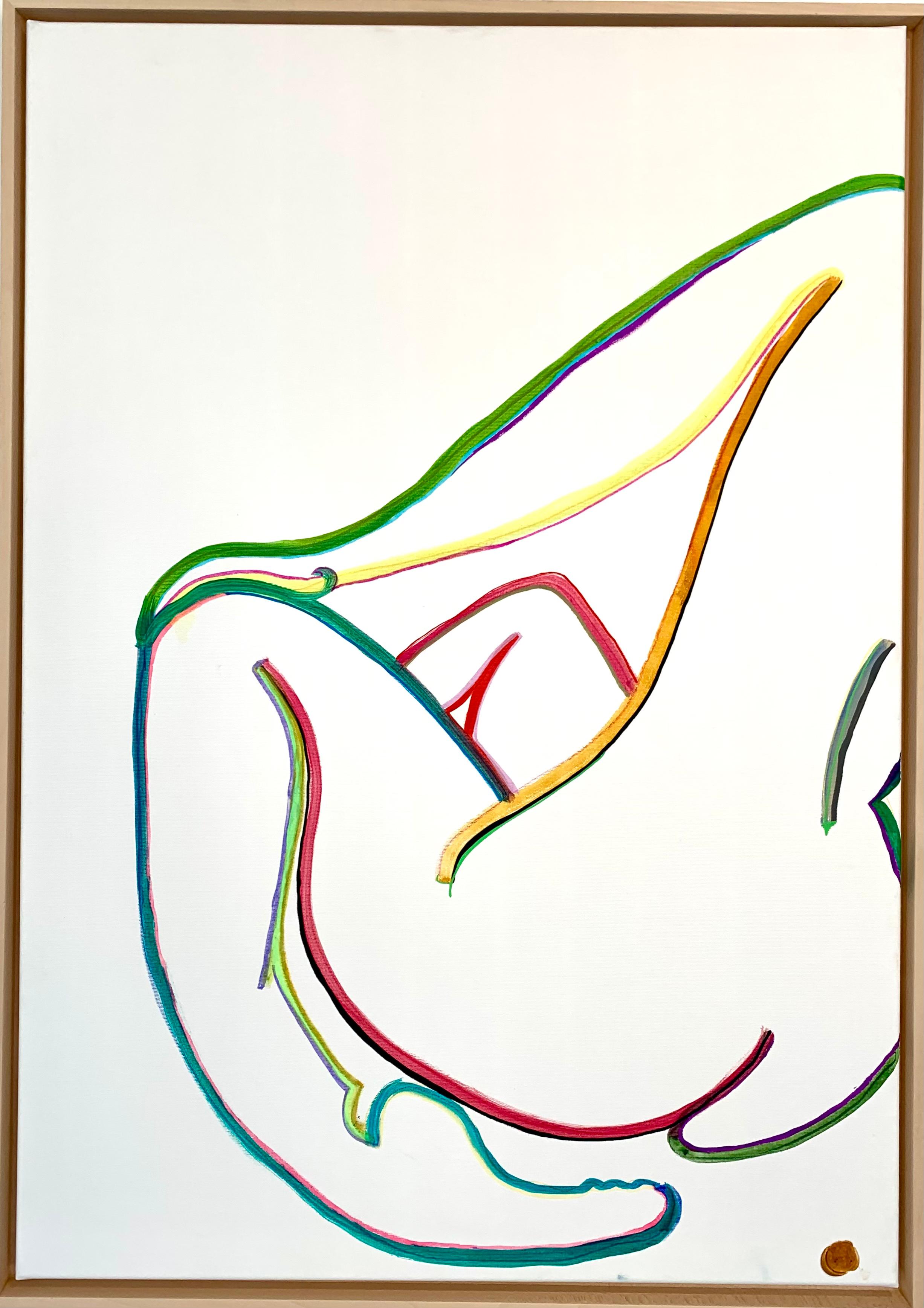 Abstract Painting Katharina Hormel - D'après Matisse par K.K. Hormel - Nu Peinture abstraite contemporaine en couleurs