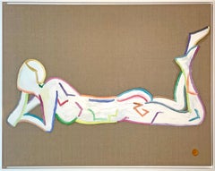 Posing confortable pour Matisse par K. Hormel - Peinture à l'huile contemporaine d'un nu
