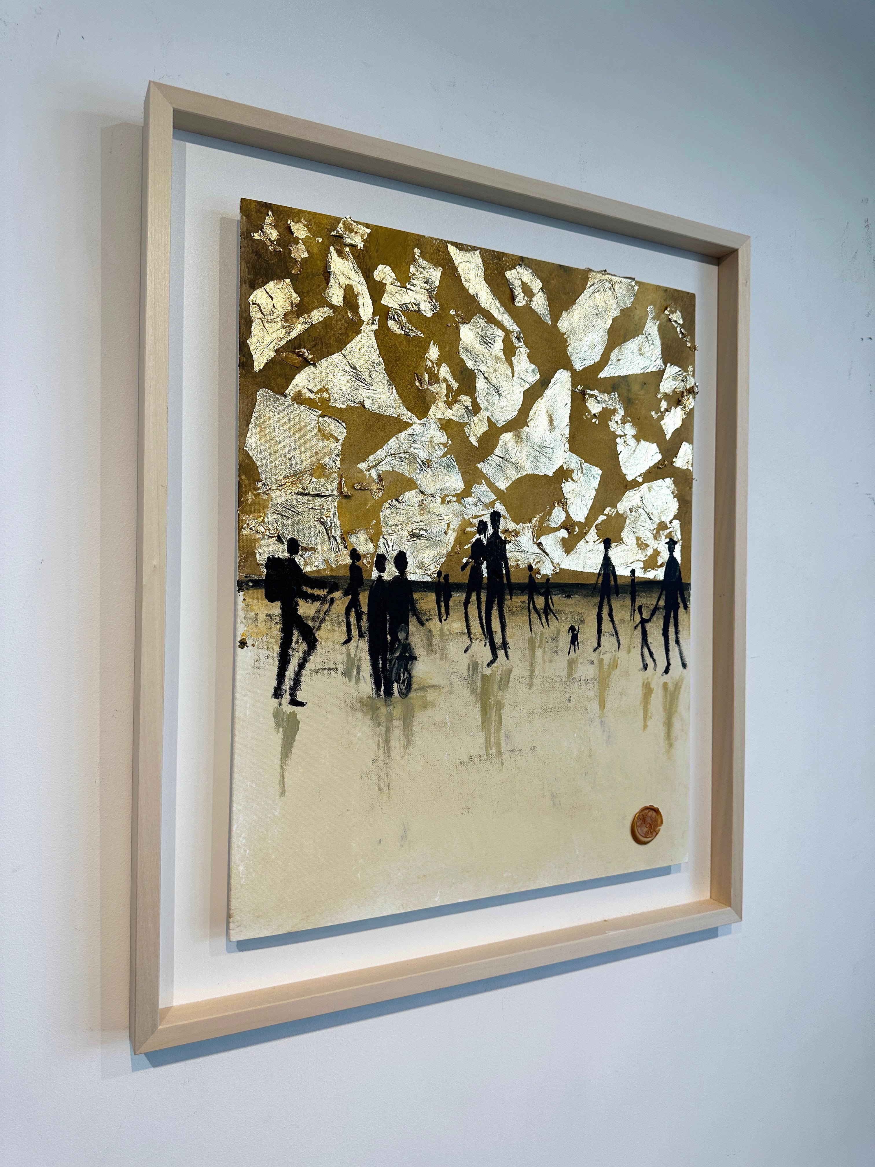 Days of Gold by Katharina Hormel - Contemporary abstract Oil painting 6