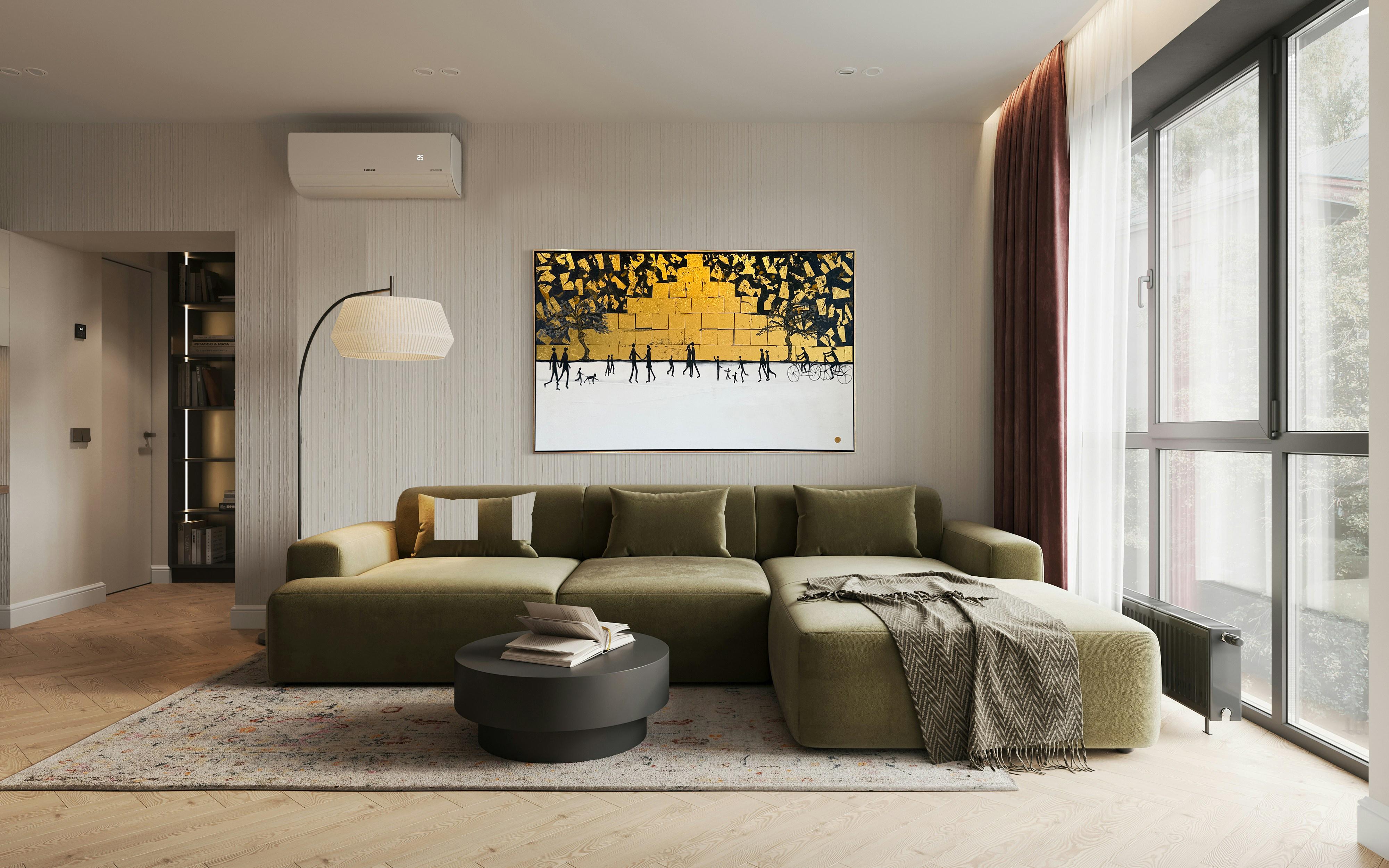 Chaque chemin me ramène à toi -Gold Leaf Peinture familiale abstraite contemporaine en vente 1