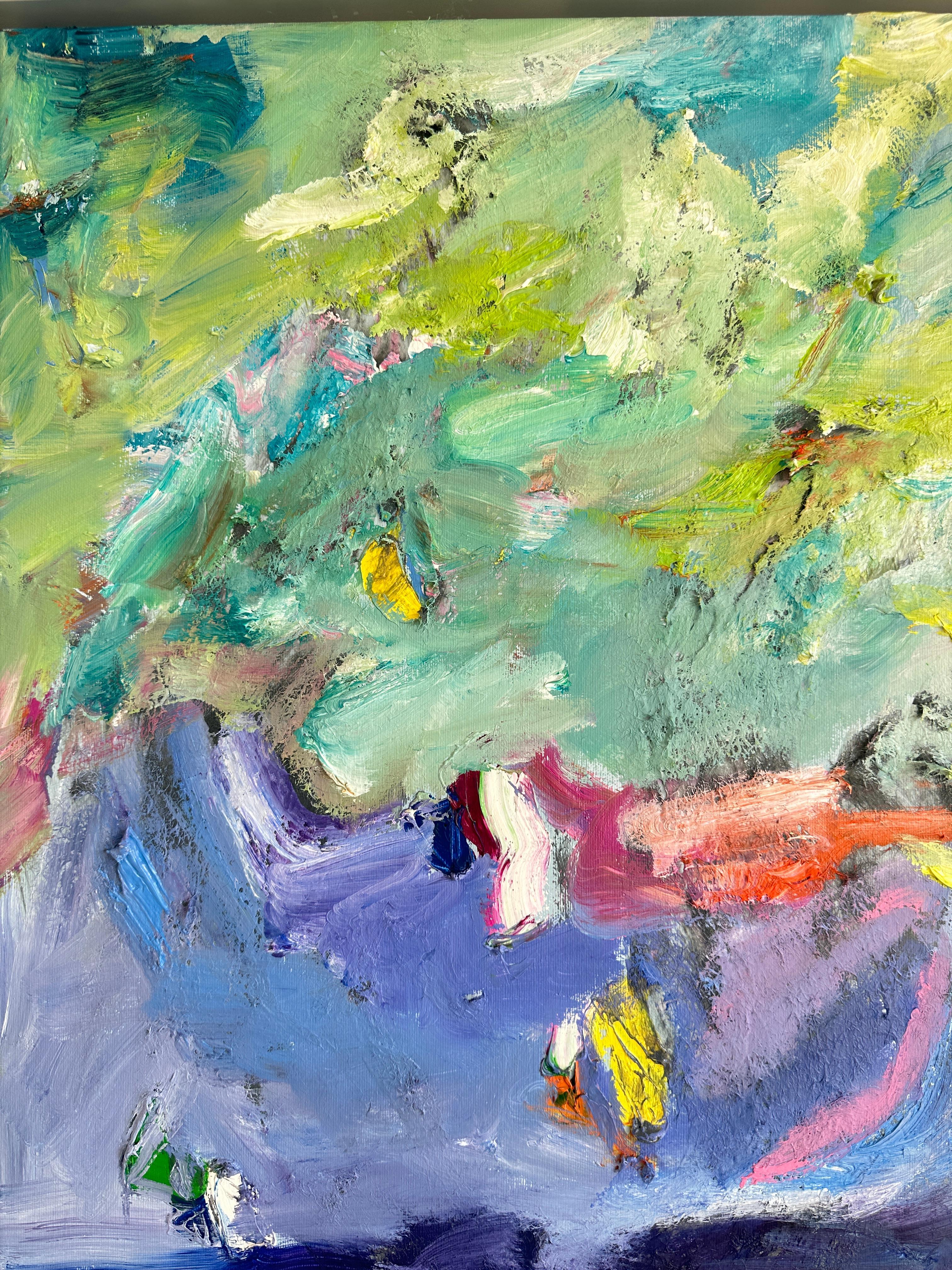 Floating in Love with You - K.Hormel Contemporary abstrakte zeitgenössische Malerei im Angebot 6