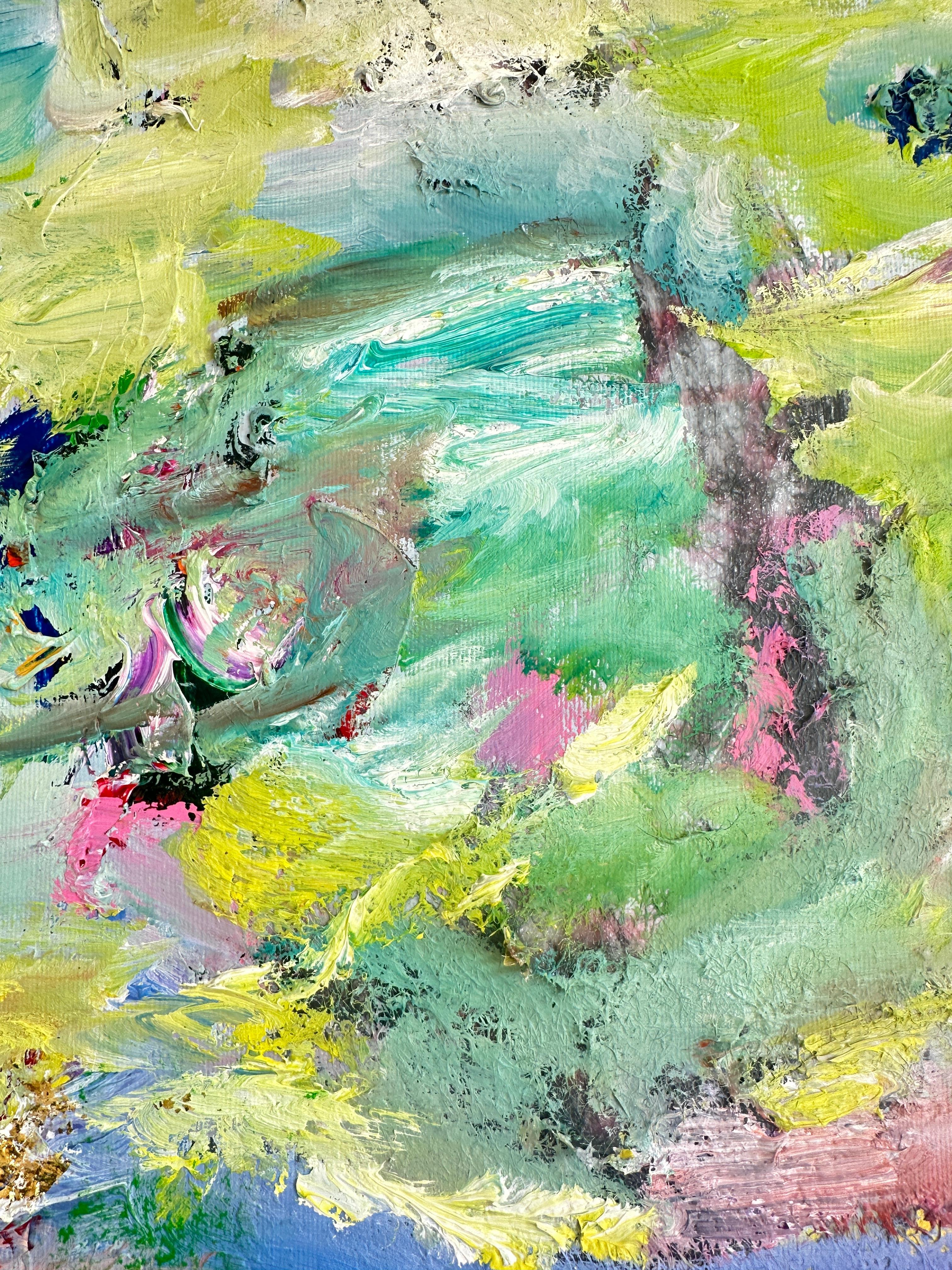 Floating in Love with You - K.Hormel Contemporary abstrakte zeitgenössische Malerei im Angebot 9