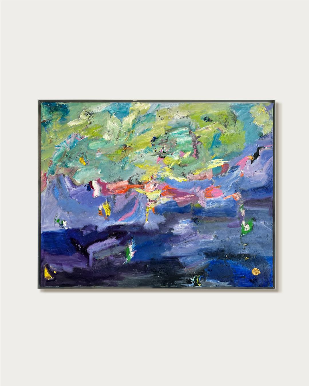 Floating in Love with You - K.Hormel Contemporary abstrakte zeitgenössische Malerei – Painting von Katharina Hormel