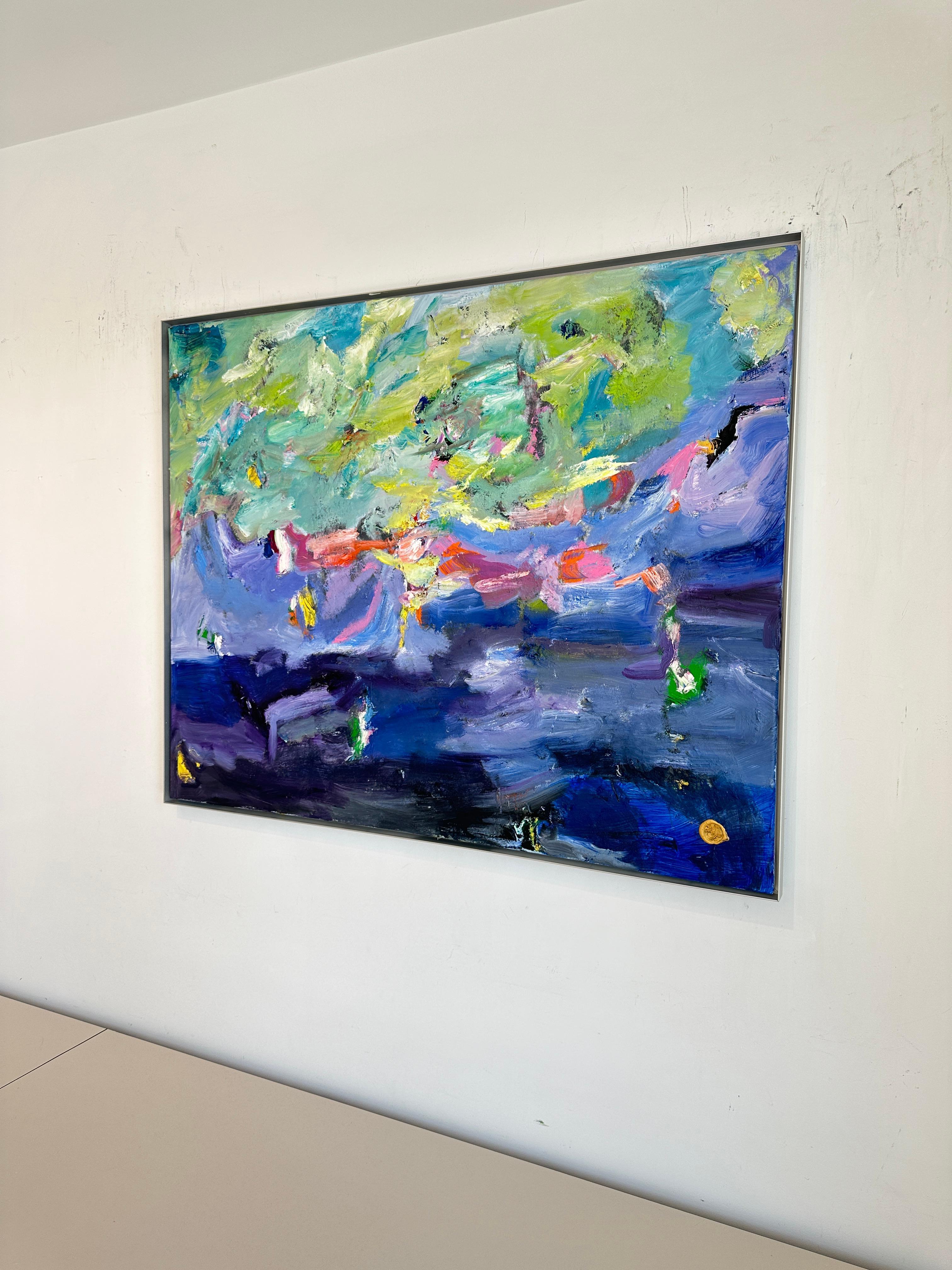 Floating in Love with You - K.Hormel Contemporary abstrakte zeitgenössische Malerei im Angebot 1