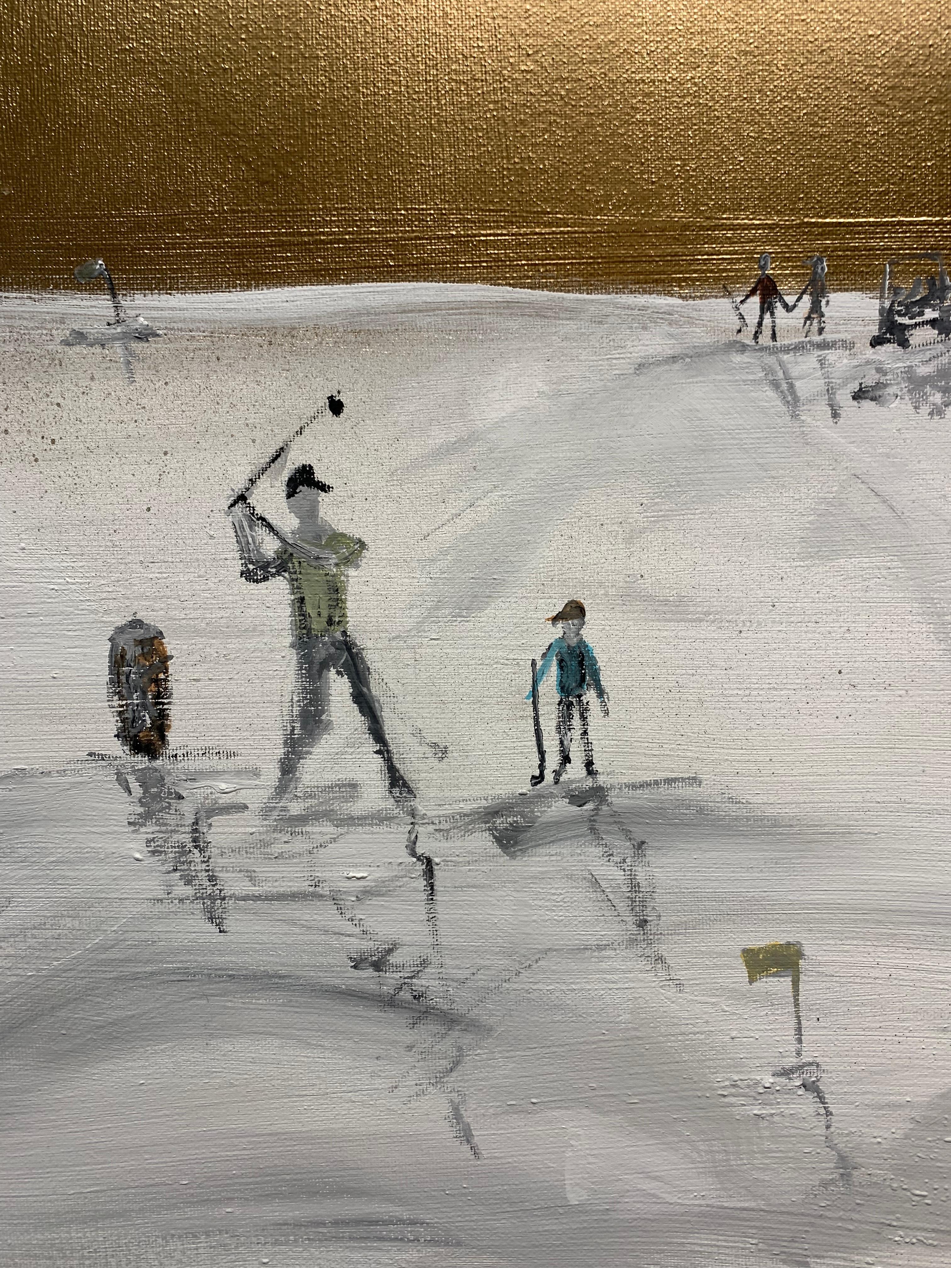 Golf Momente von Katharina Hormel – zeitgenössisches abstraktes Ölgemälde im Angebot 8