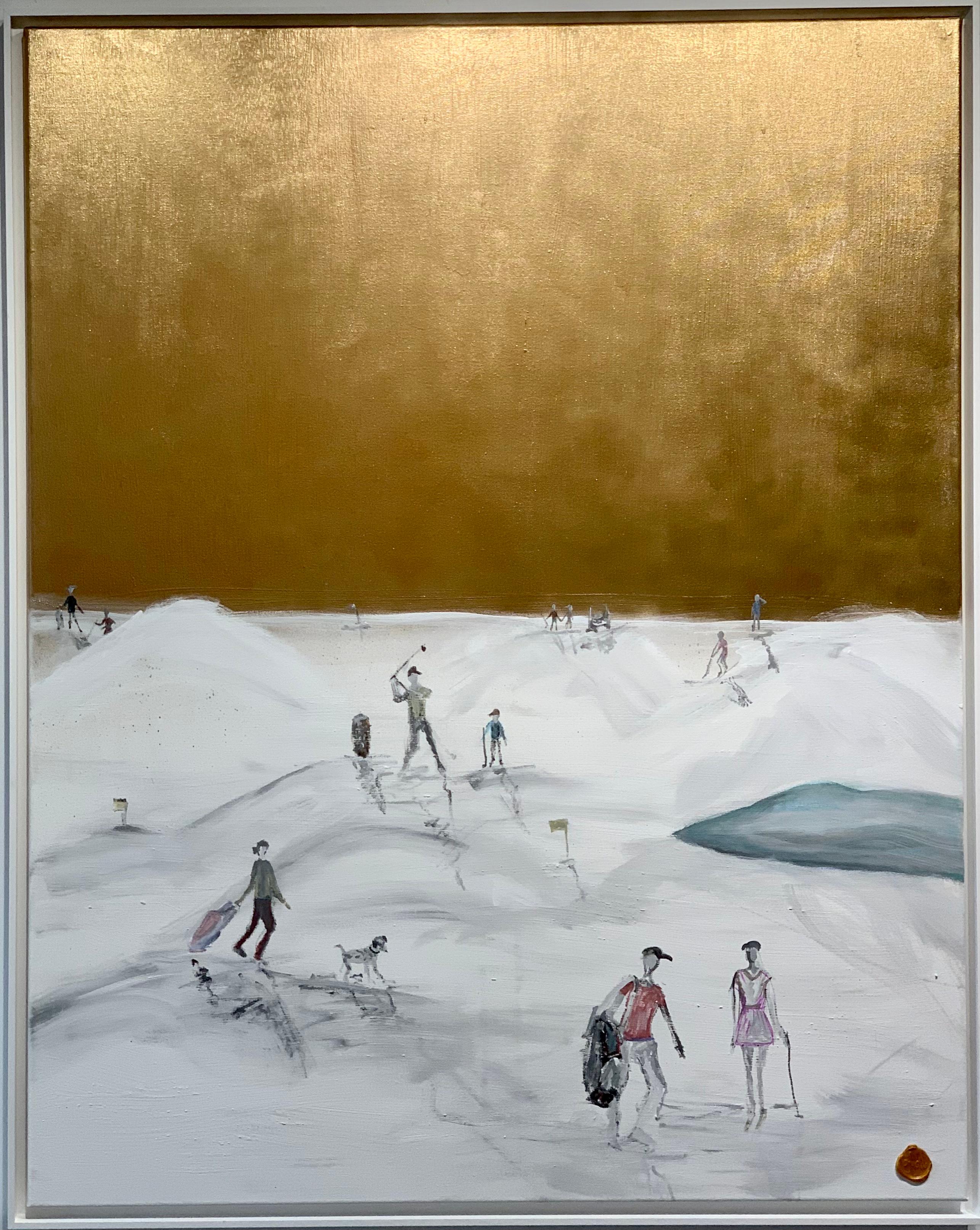Katharina Hormel malt minimalistische Alltagsszenen des Lebens. Die Menschen, die sie porträtiert, sind in ihrem Alltag unterwegs, gehen im Park spazieren, fahren Fahrrad, spielen Fußball usw. In ihrem Werk zeigt die Künstlerin, dass es die kleinen