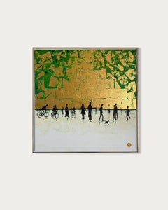 Greene & Greene sous nos pieds - Feuille d'or Tableau familial contemporain