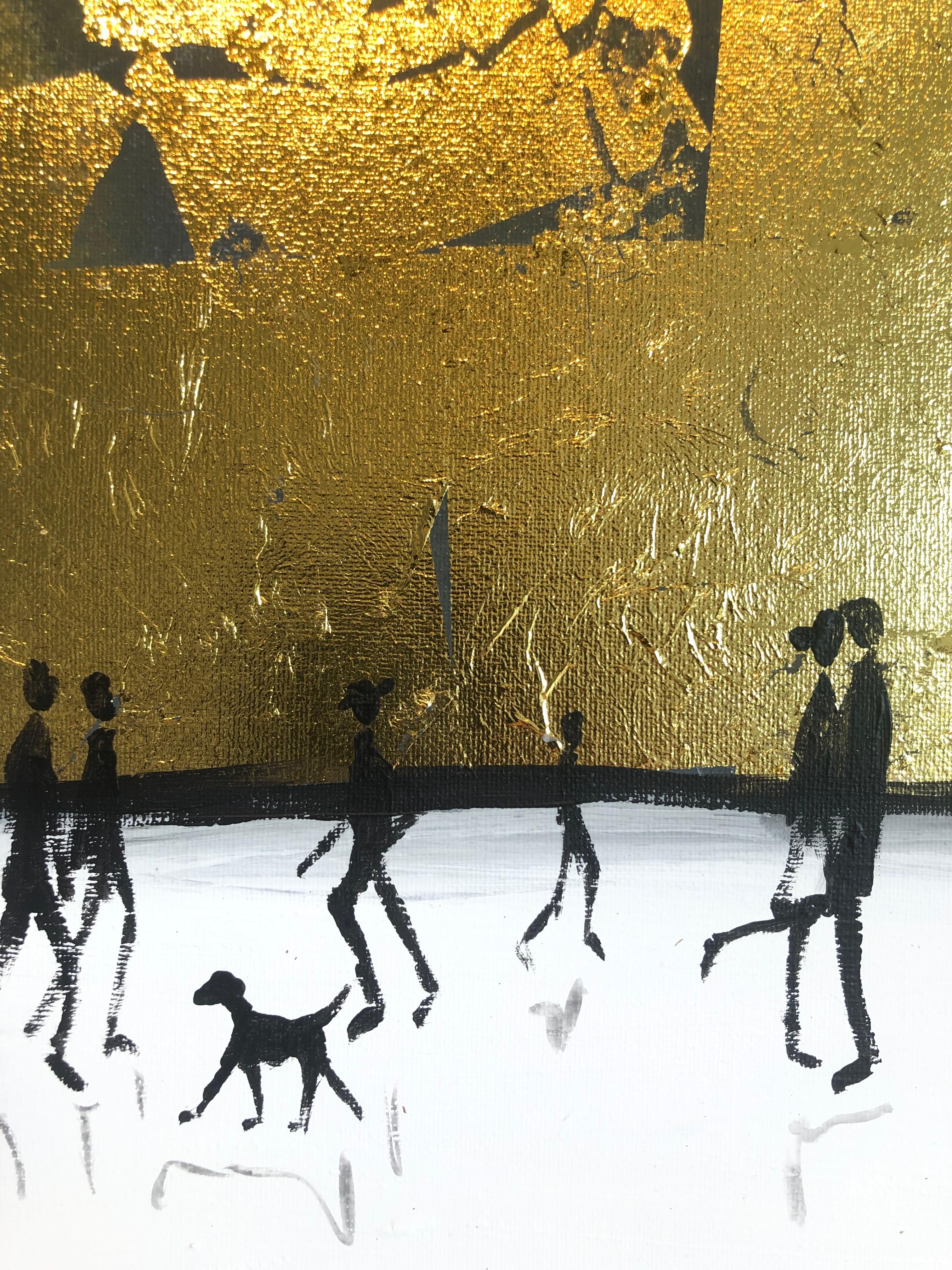 Katharina Hormel crée des peintures de paysages minimalistes représentant des scènes de la vie quotidienne. Son art représente souvent des personnes engagées dans leurs activités quotidiennes, telles qu'une promenade dans un parc, du vélo, un match
