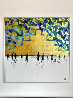 I don't want to Miss a Thing - Gold Leaf Contemporary abstract  painting