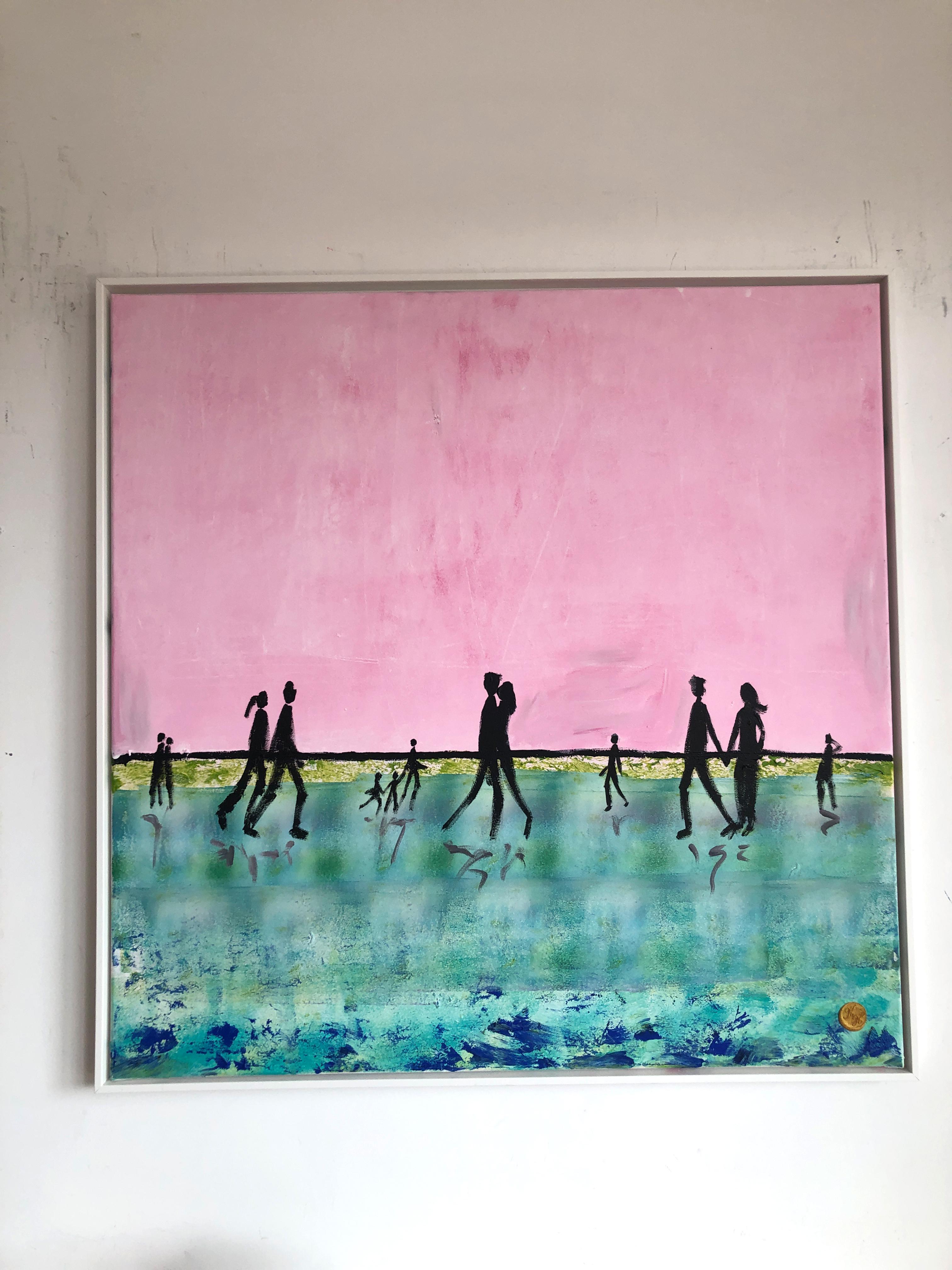 Ich werde Dich lieben bis ans Ende der Zeit - K.Hormel Contemporary abstract  Malerei (Grau), Abstract Painting, von Katharina Hormel