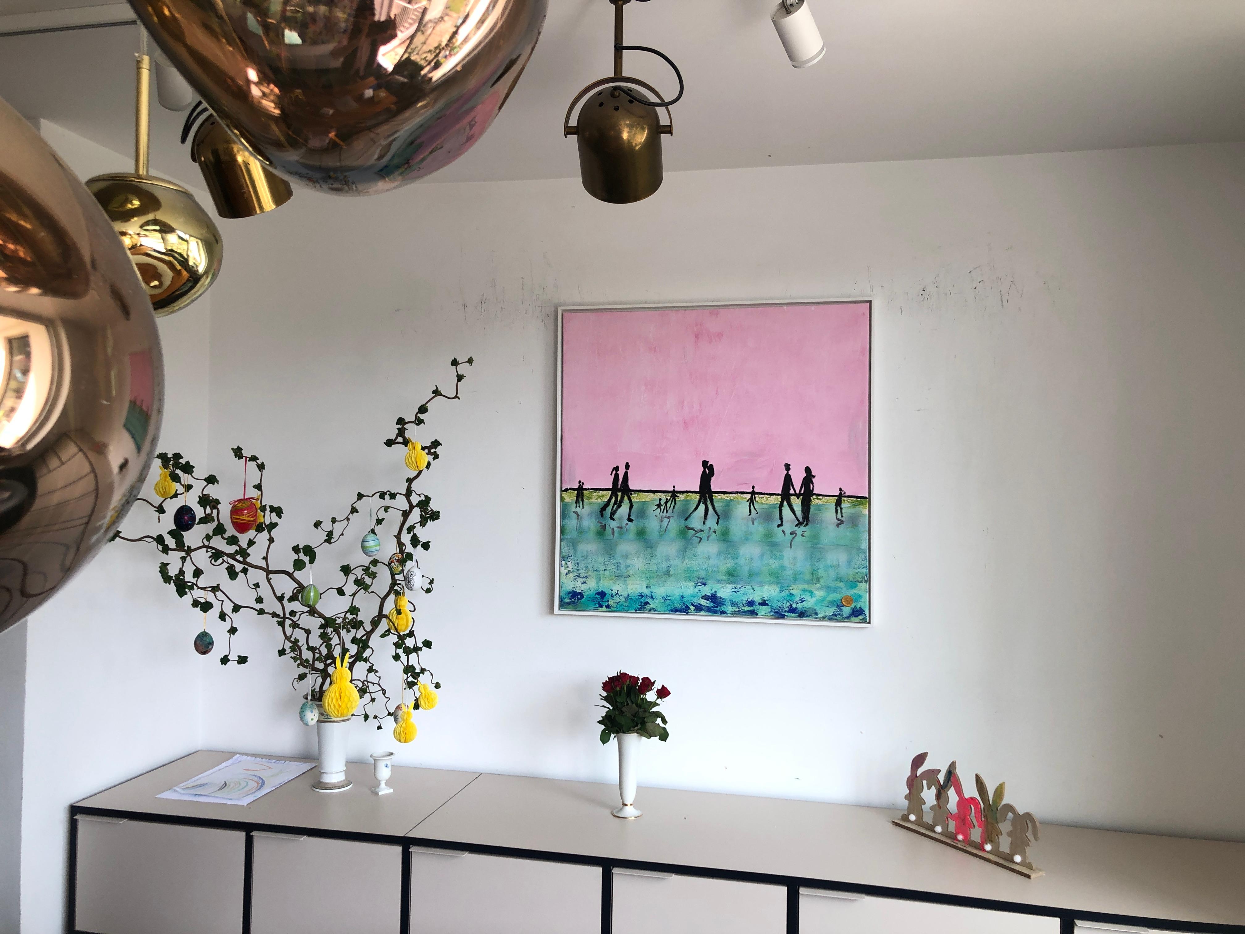 Ich werde Dich lieben bis ans Ende der Zeit - K.Hormel Contemporary abstract  Malerei im Angebot 1