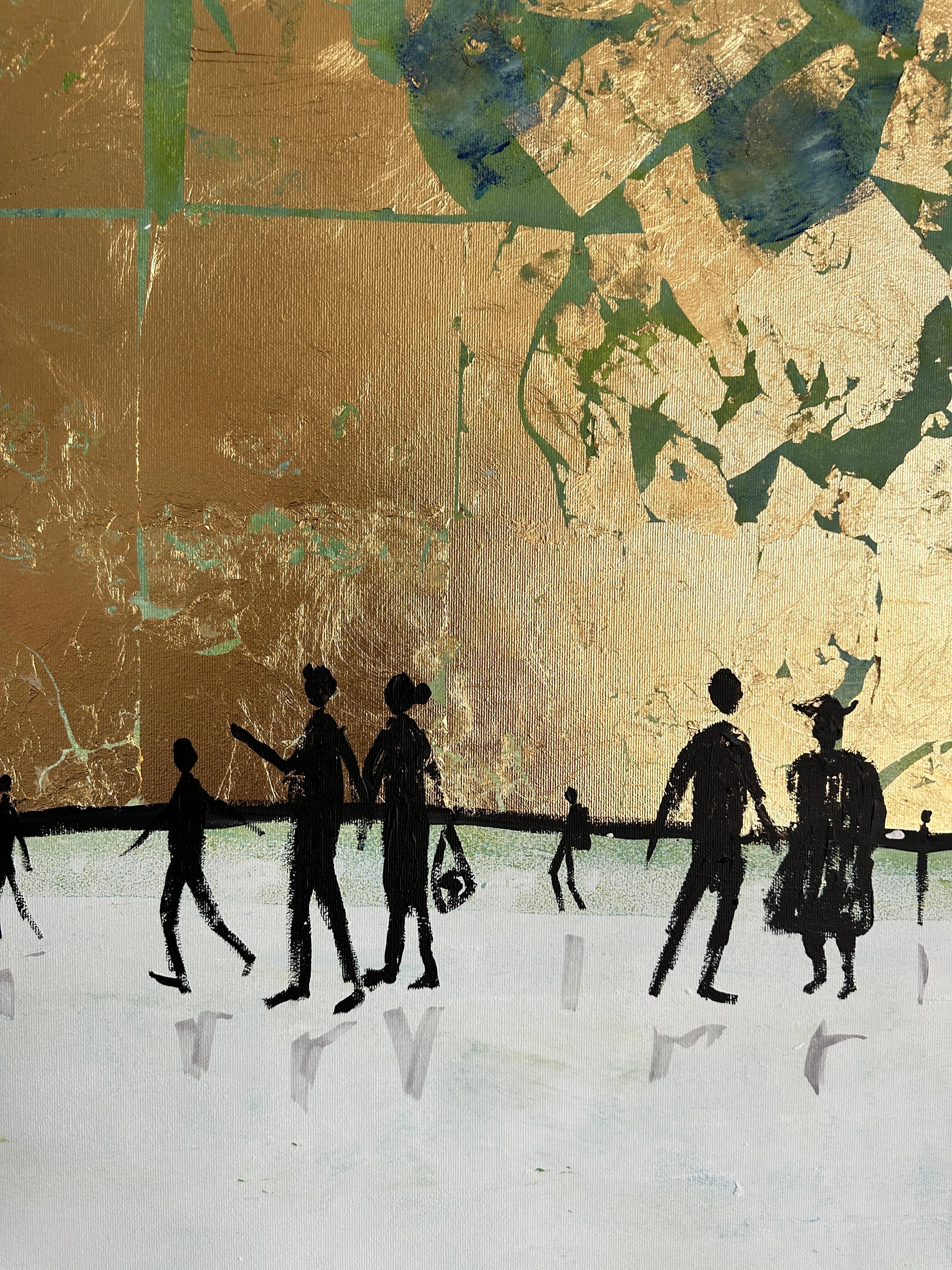 Katharina Hormel crée des peintures de paysages minimalistes représentant des scènes de la vie quotidienne. Son art représente souvent des personnes engagées dans leurs activités quotidiennes, telles qu'une promenade dans un parc, du vélo, un match