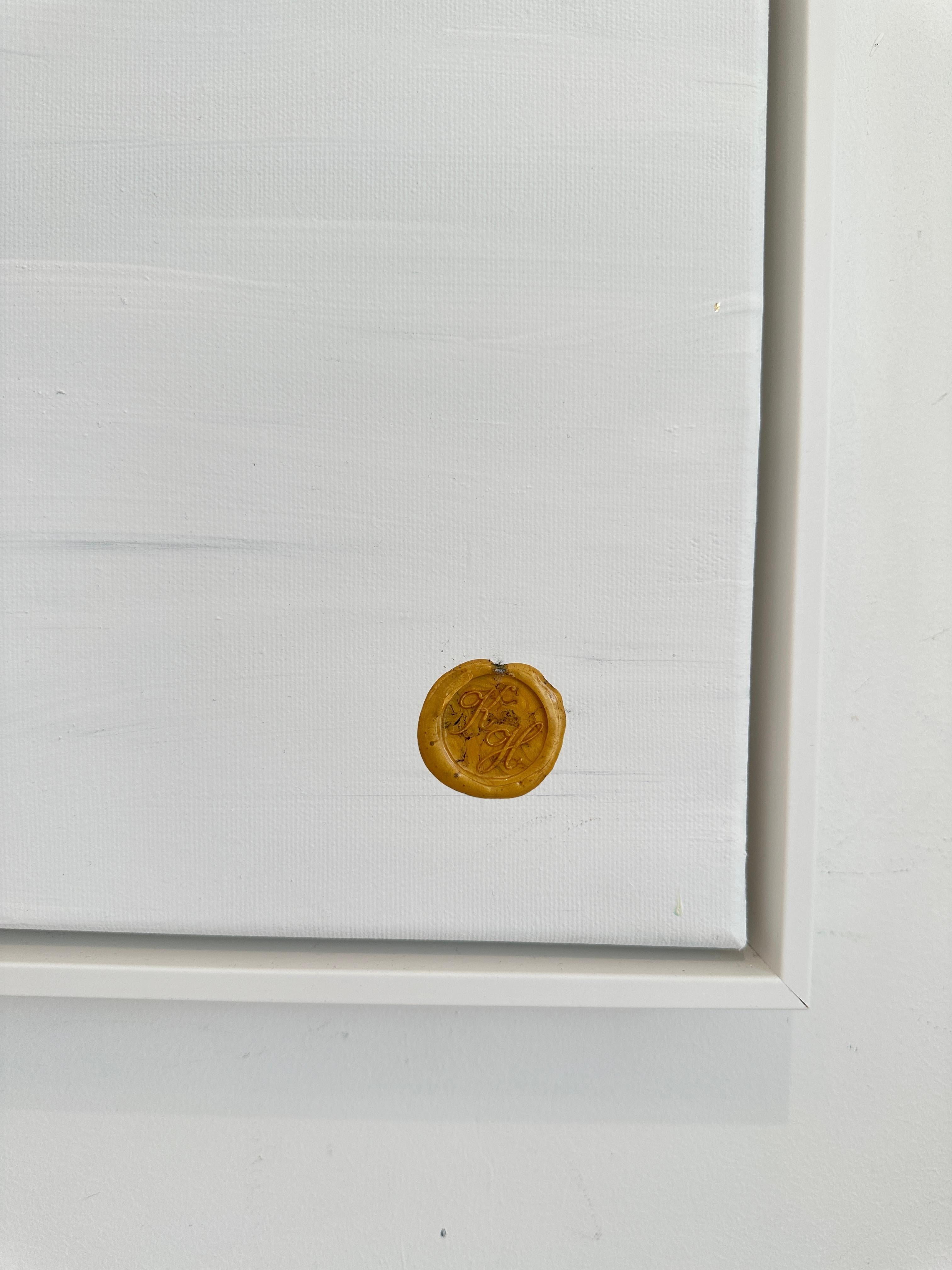 Al calor del otro  - Hoja de oro Cuadro familiar abstracto contemporáneo en venta 13