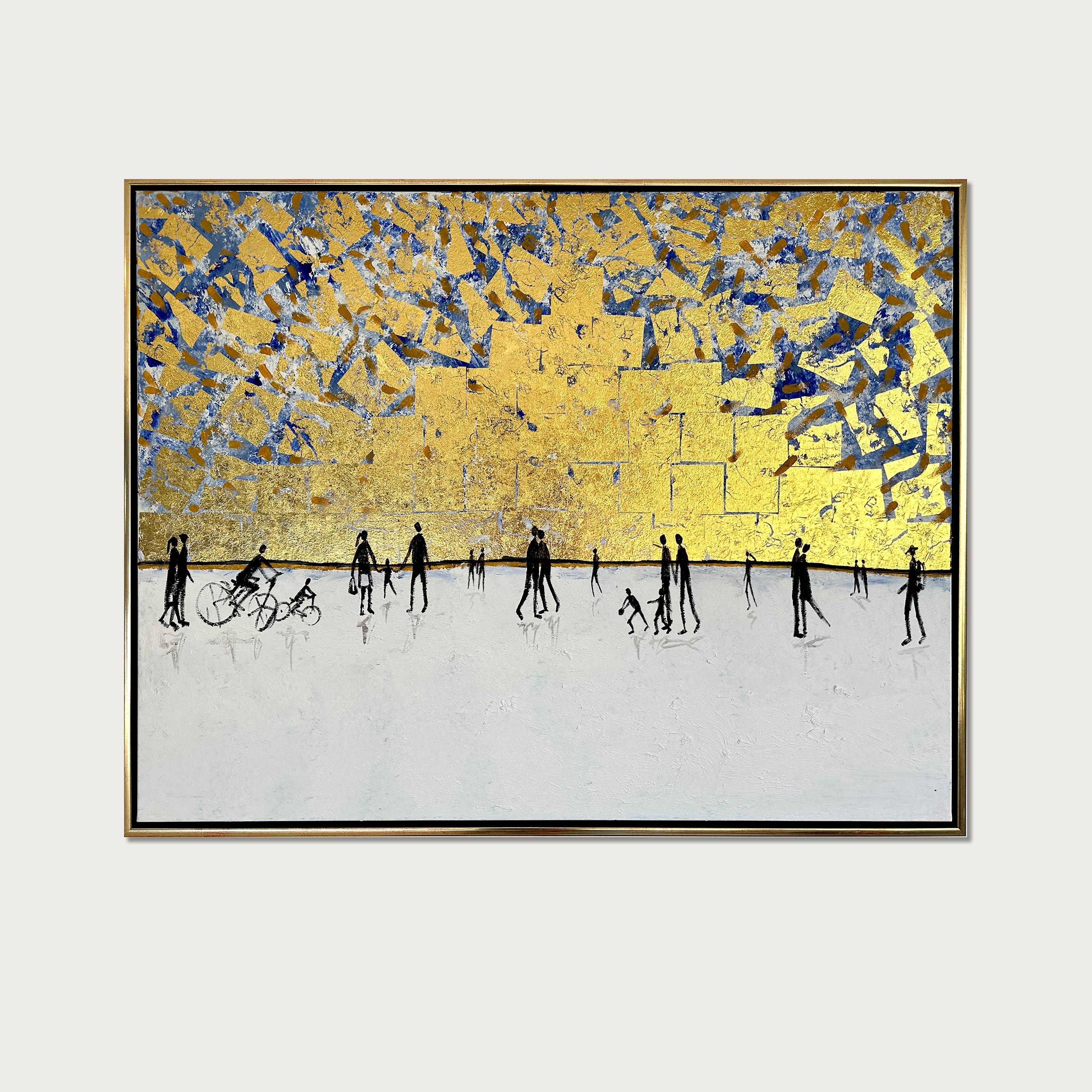 Katharina Hormel crea paisajes minimalistas con escenas cotidianas de la vida. Su arte retrata a menudo a personas ocupadas en sus actividades cotidianas, como dando un tranquilo paseo por el parque, montando en bicicleta, jugando al fútbol o
