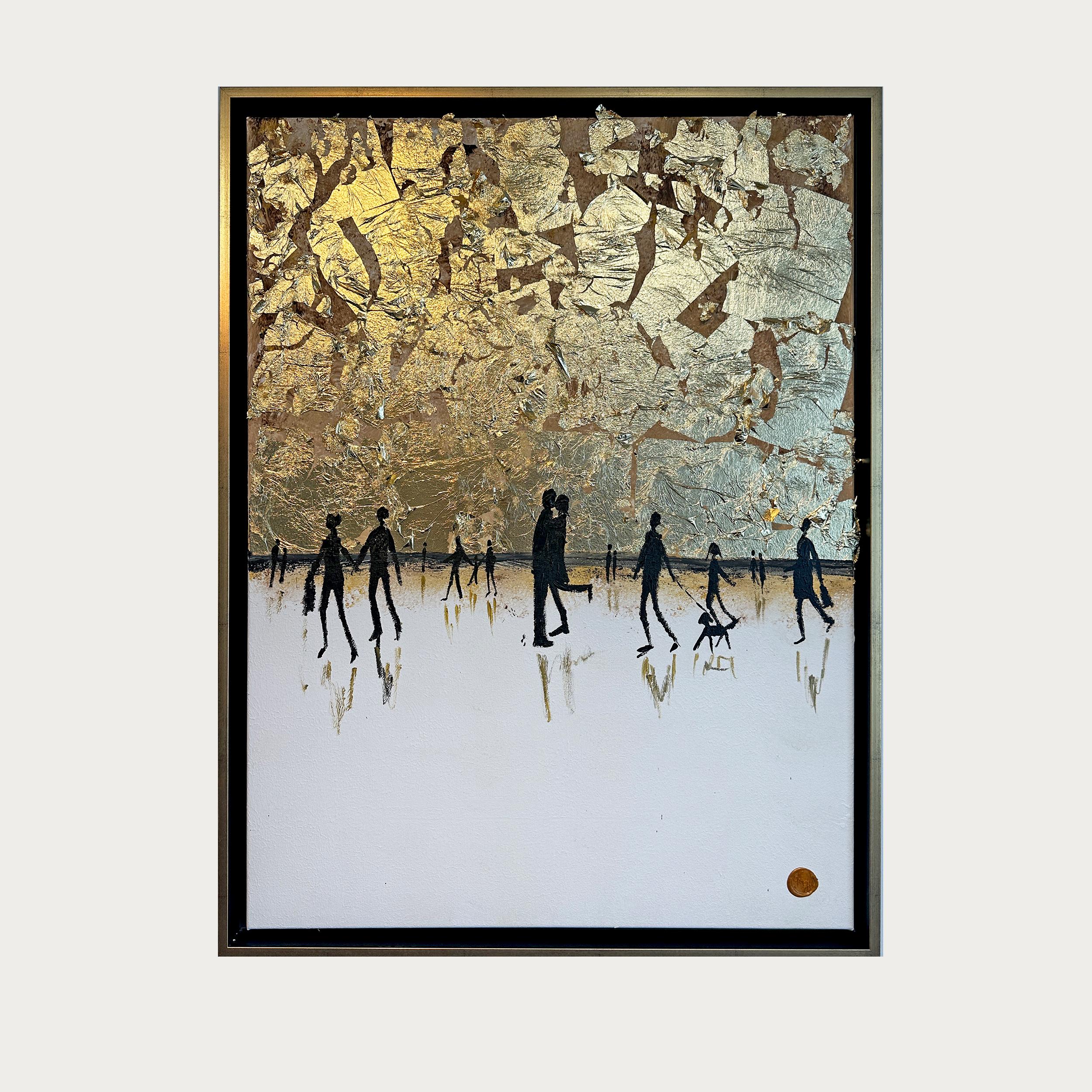 Katharina Hormel crea paisajes minimalistas con escenas cotidianas de la vida. Su arte retrata a menudo a personas ocupadas en sus actividades cotidianas, como dando un tranquilo paseo por el parque, montando en bicicleta, jugando al fútbol o