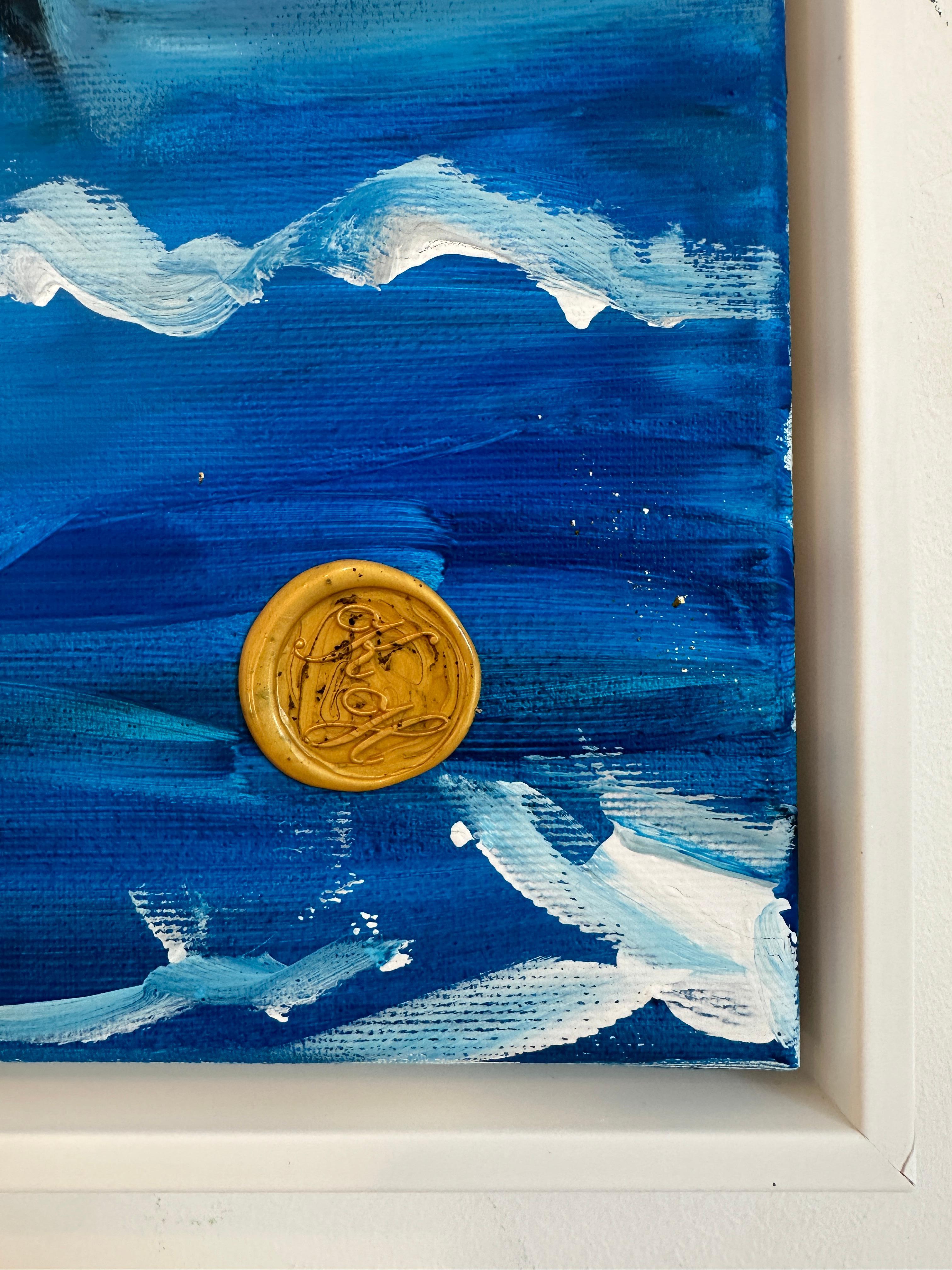 The best kind of Memories - Feuille d'or Peinture abstraite contemporaine en vente 9