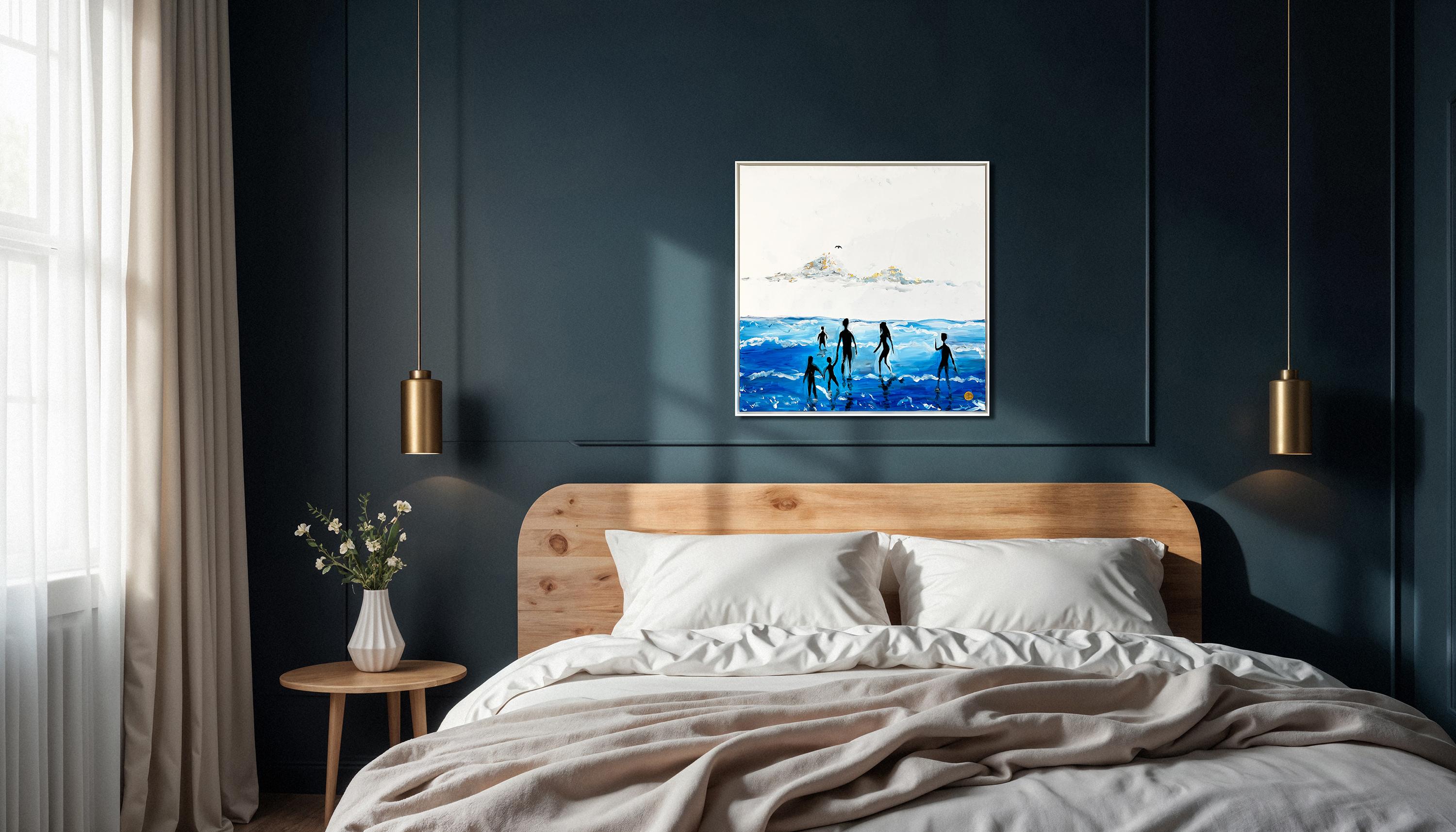The best kind of Memories - Feuille d'or Peinture abstraite contemporaine en vente 12