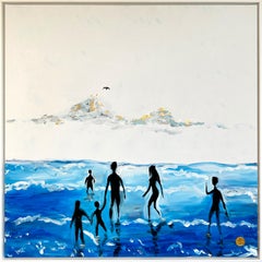 The best kind of Memories - Feuille d'or Peinture abstraite contemporaine