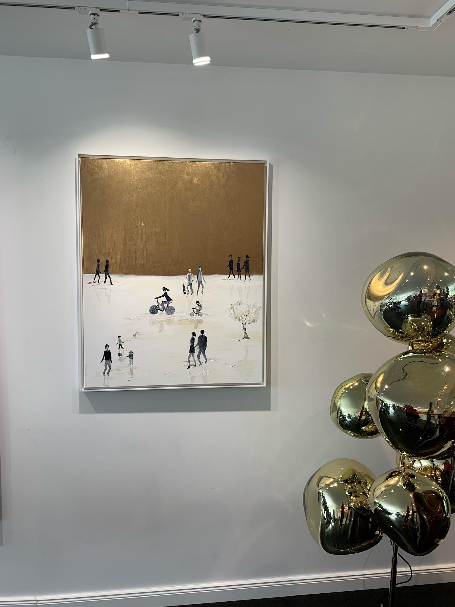 The little Moments von Katharina Hormel - Zeitgenössische abstrakte Ölgemälde im Angebot 11