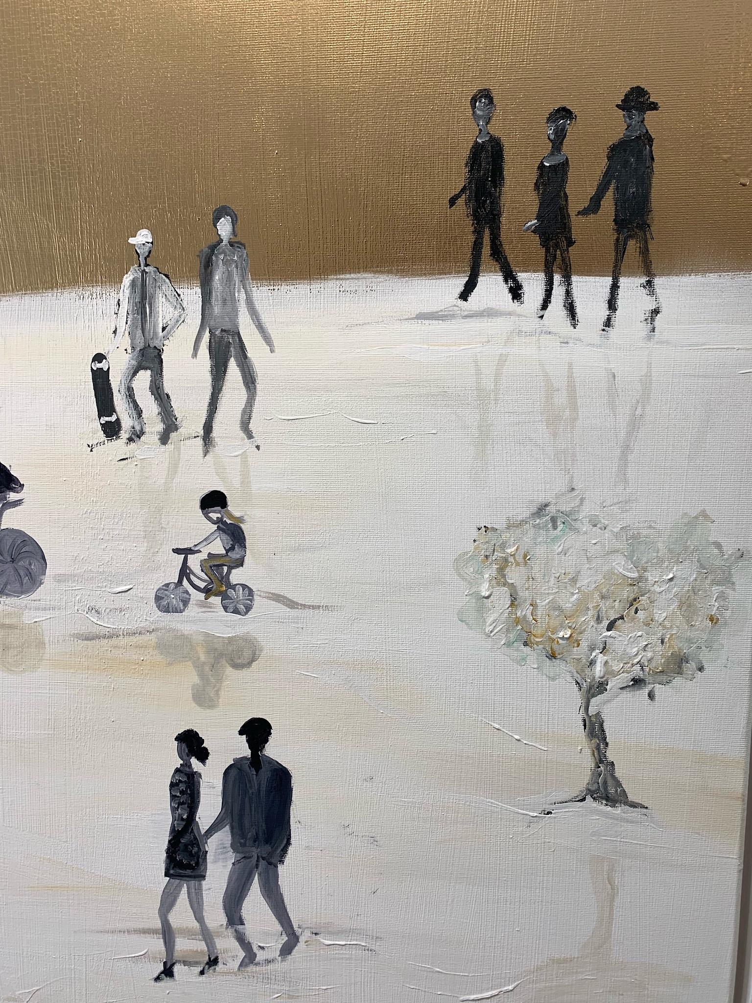 The little Moments von Katharina Hormel - Zeitgenössische abstrakte Ölgemälde im Angebot 12