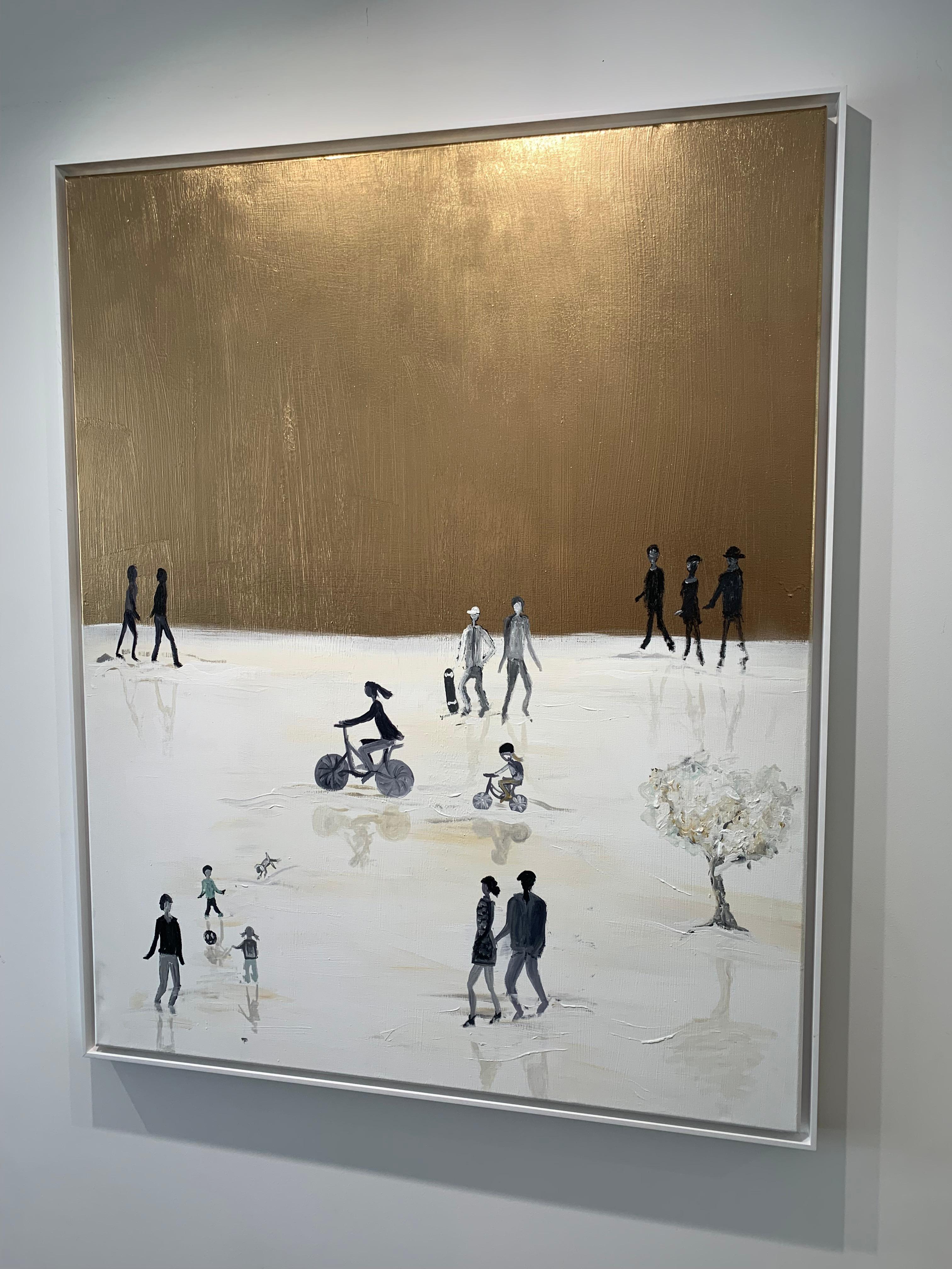The little Moments von Katharina Hormel - Zeitgenössische abstrakte Ölgemälde im Angebot 3