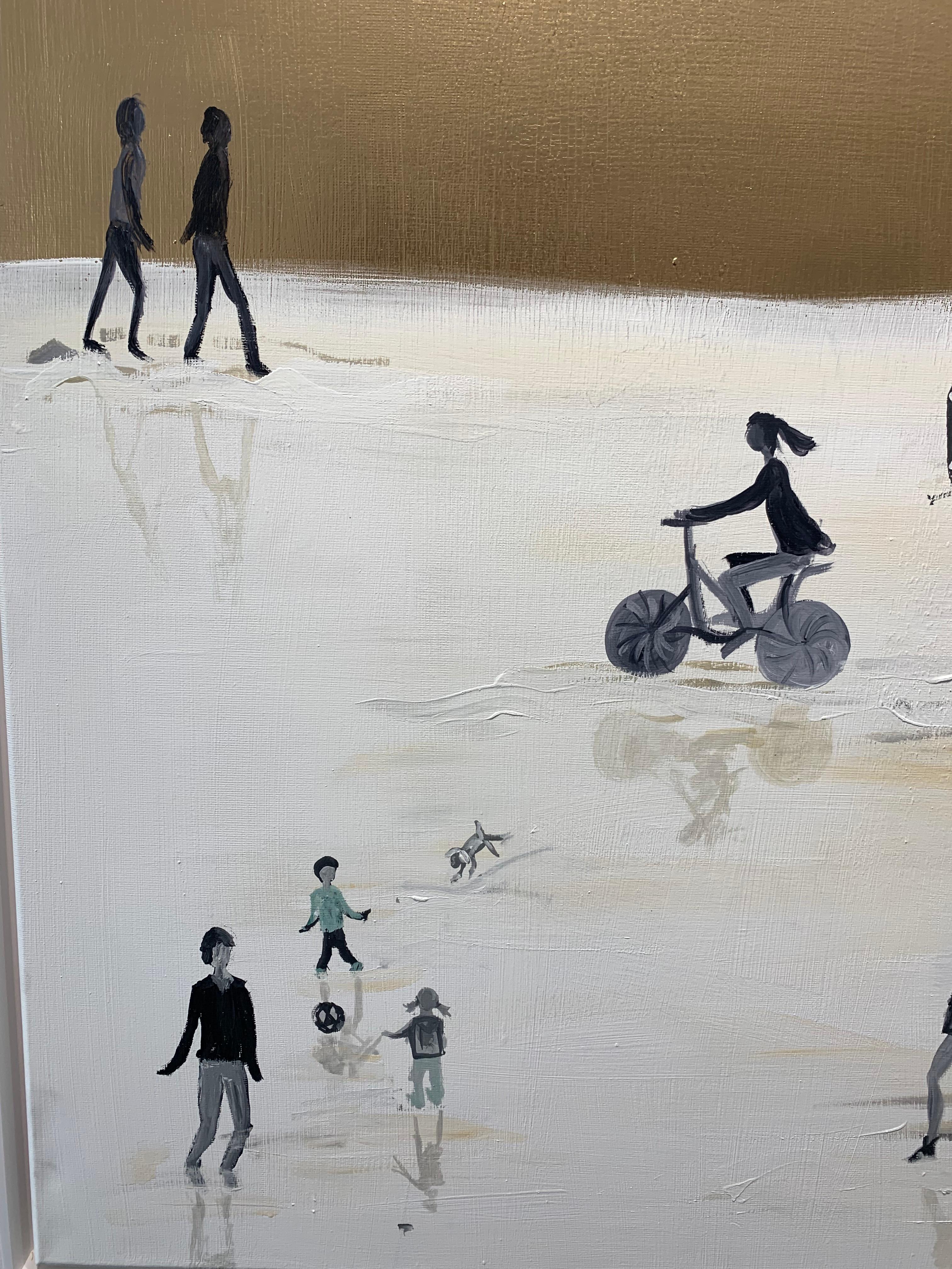 The little Moments von Katharina Hormel - Zeitgenössische abstrakte Ölgemälde im Angebot 4