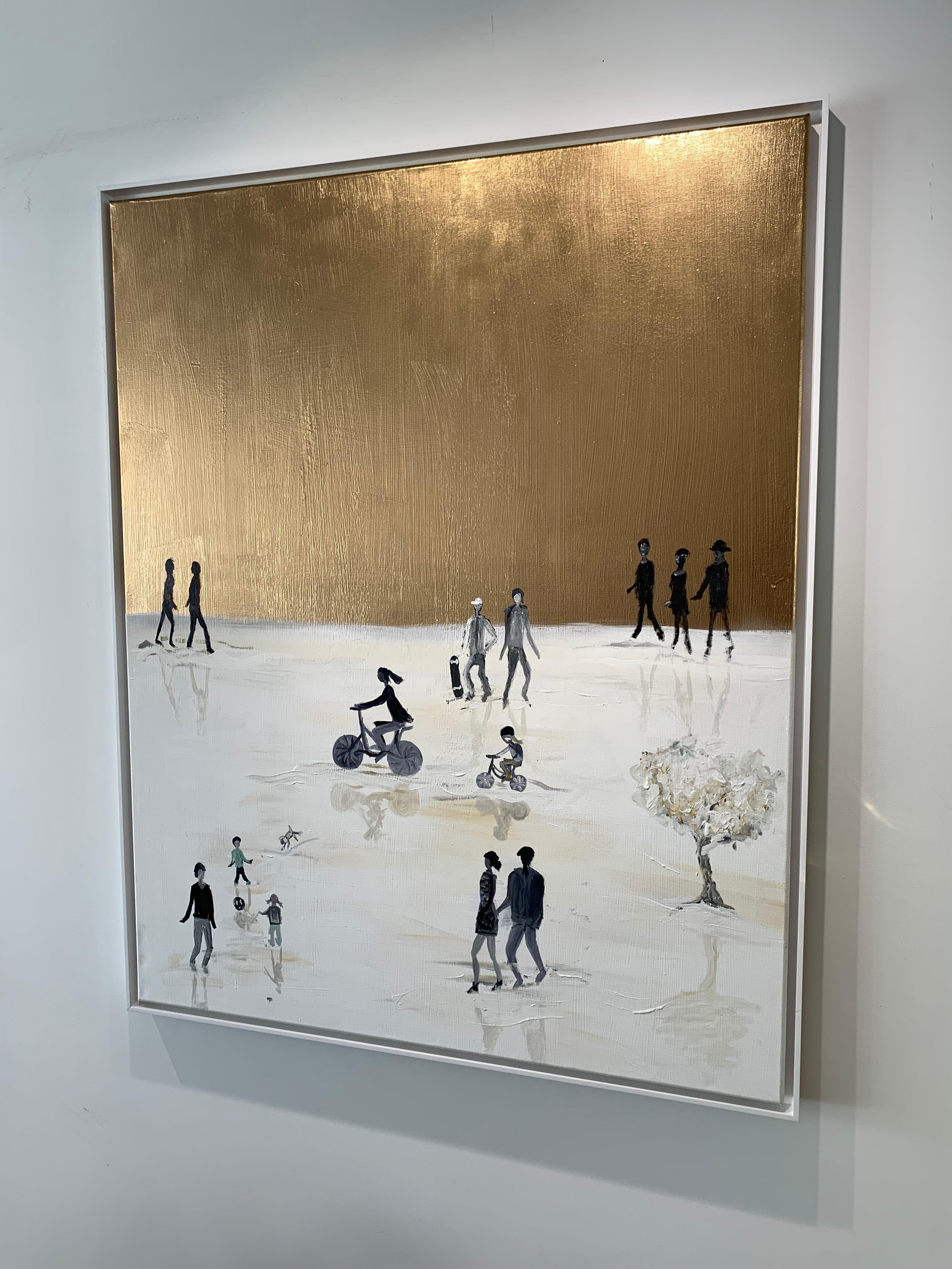 The little Moments von Katharina Hormel - Zeitgenössische abstrakte Ölgemälde im Angebot 6