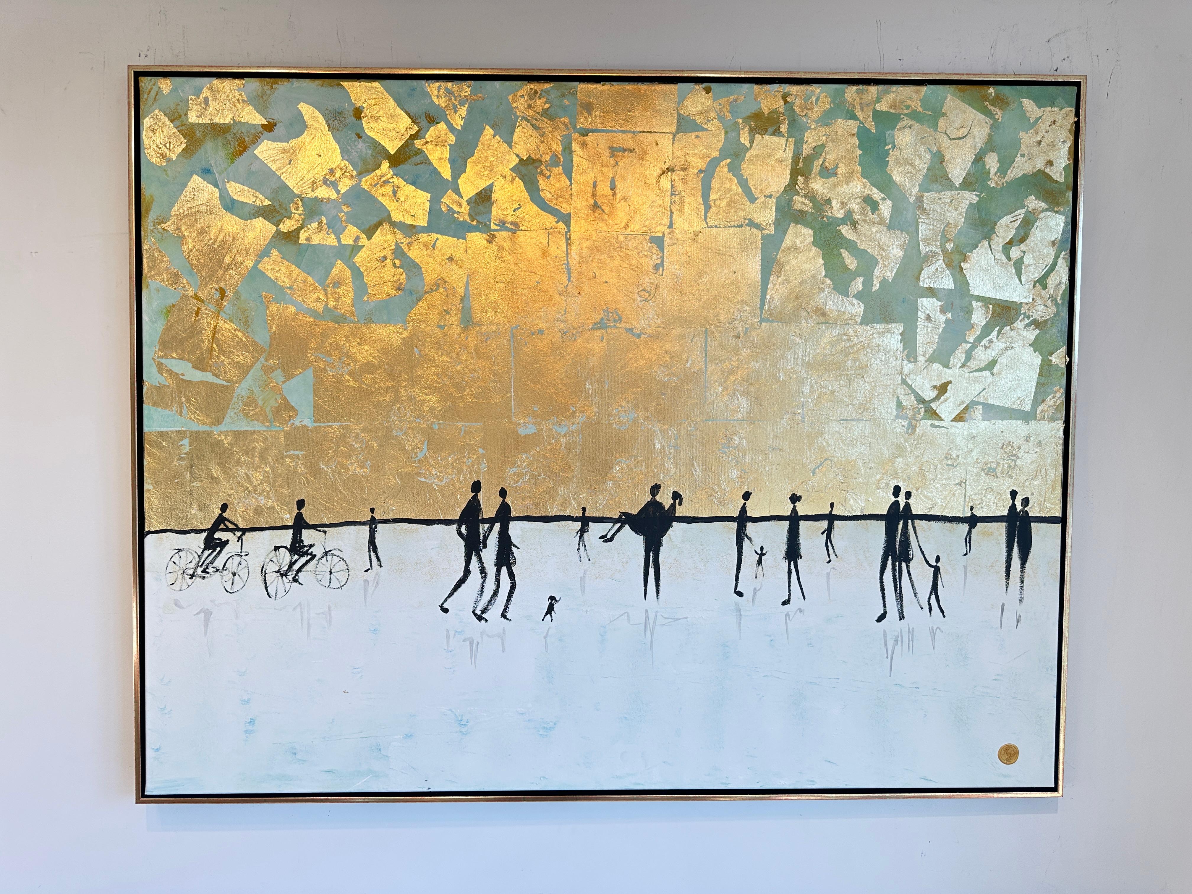 Katharina Hormel crée des peintures de paysages minimalistes représentant des scènes de la vie quotidienne. Son art représente souvent des personnes engagées dans leurs activités quotidiennes, telles qu'une promenade dans un parc, du vélo, un match