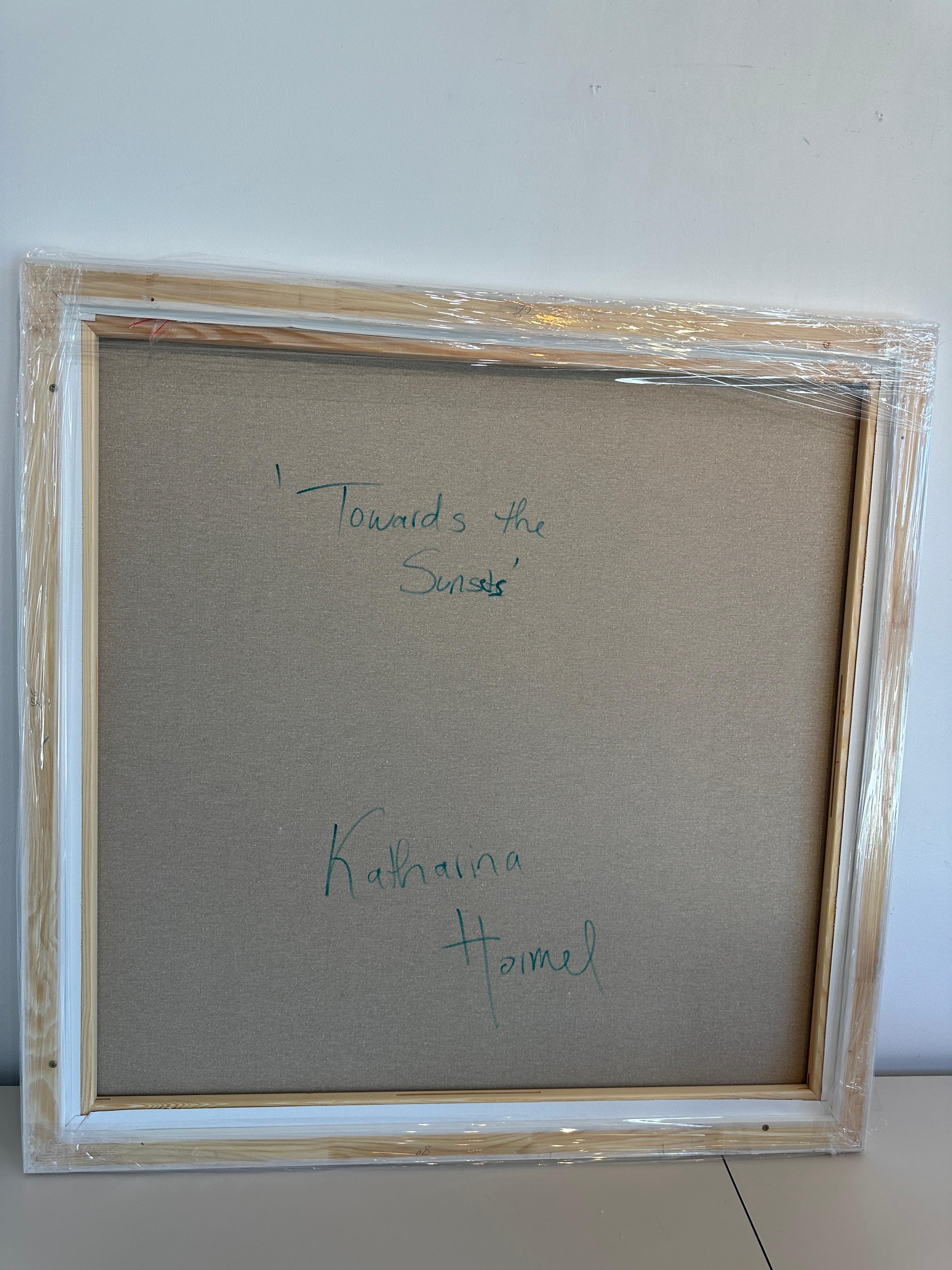 Verso i tramonti - K.Hormel Quadro astratto contemporaneo di famiglia estiva in vendita 12