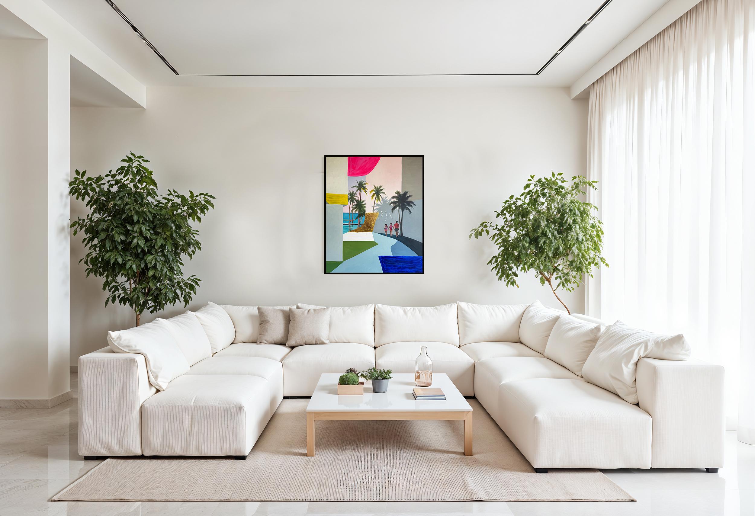 Where Love Begins and Never Ends - Gold Leaf Contemporary abstract painting For Sale 1