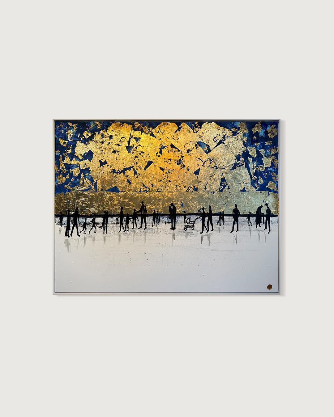 Katharina Hormel crea paisajes minimalistas con escenas cotidianas de la vida. Su arte retrata a menudo a personas ocupadas en sus actividades cotidianas, como dando un tranquilo paseo por el parque, montando en bicicleta, jugando al fútbol o