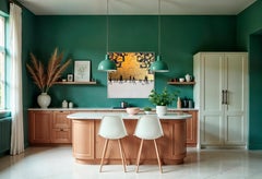 You Feel Like Home - Gold Leaf Contemporary abstract painting