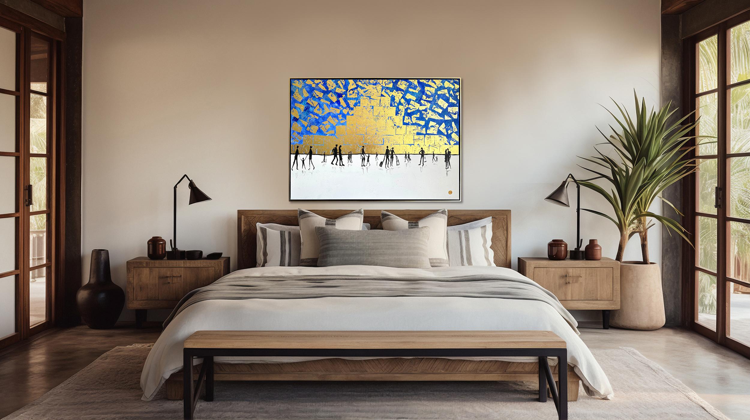You have my Heart - Gold Leaf Peinture abstraite contemporaine 9