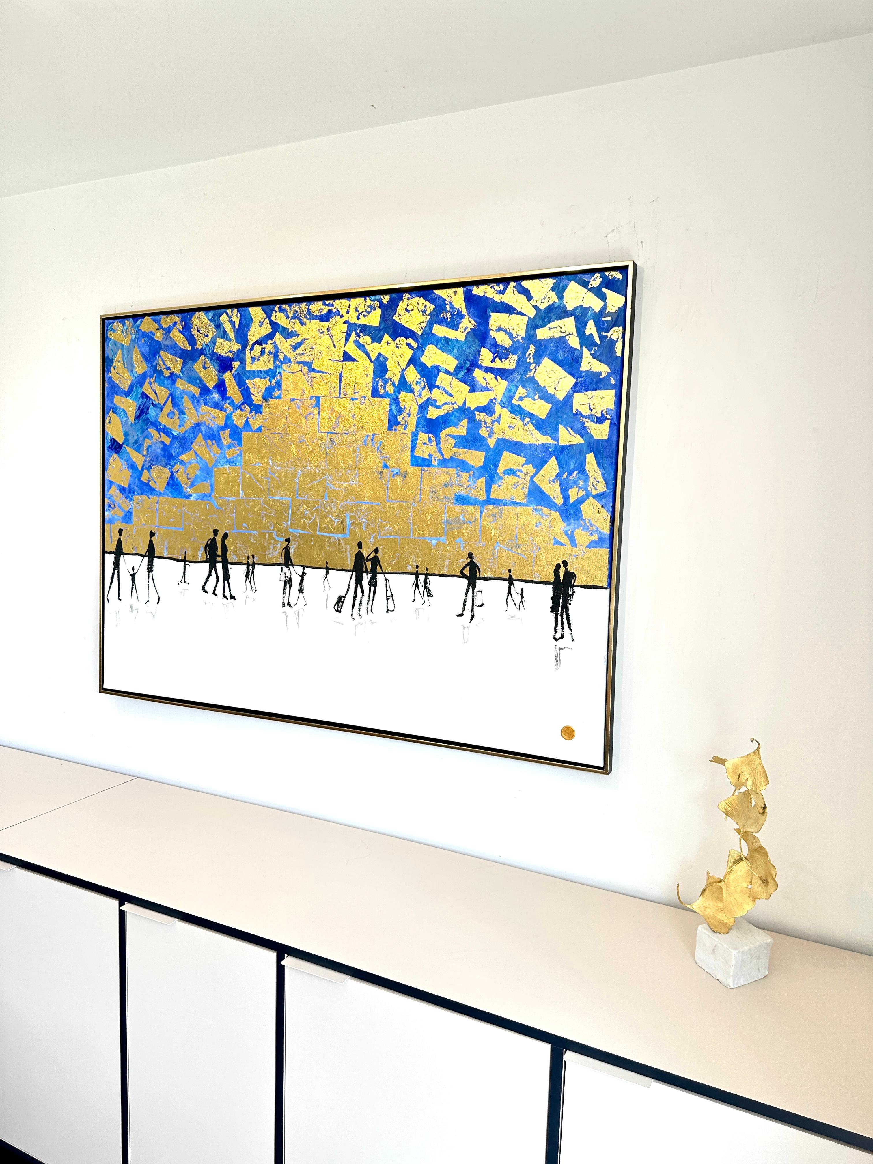 You have my Heart - Gold Leaf Peinture abstraite contemporaine 10