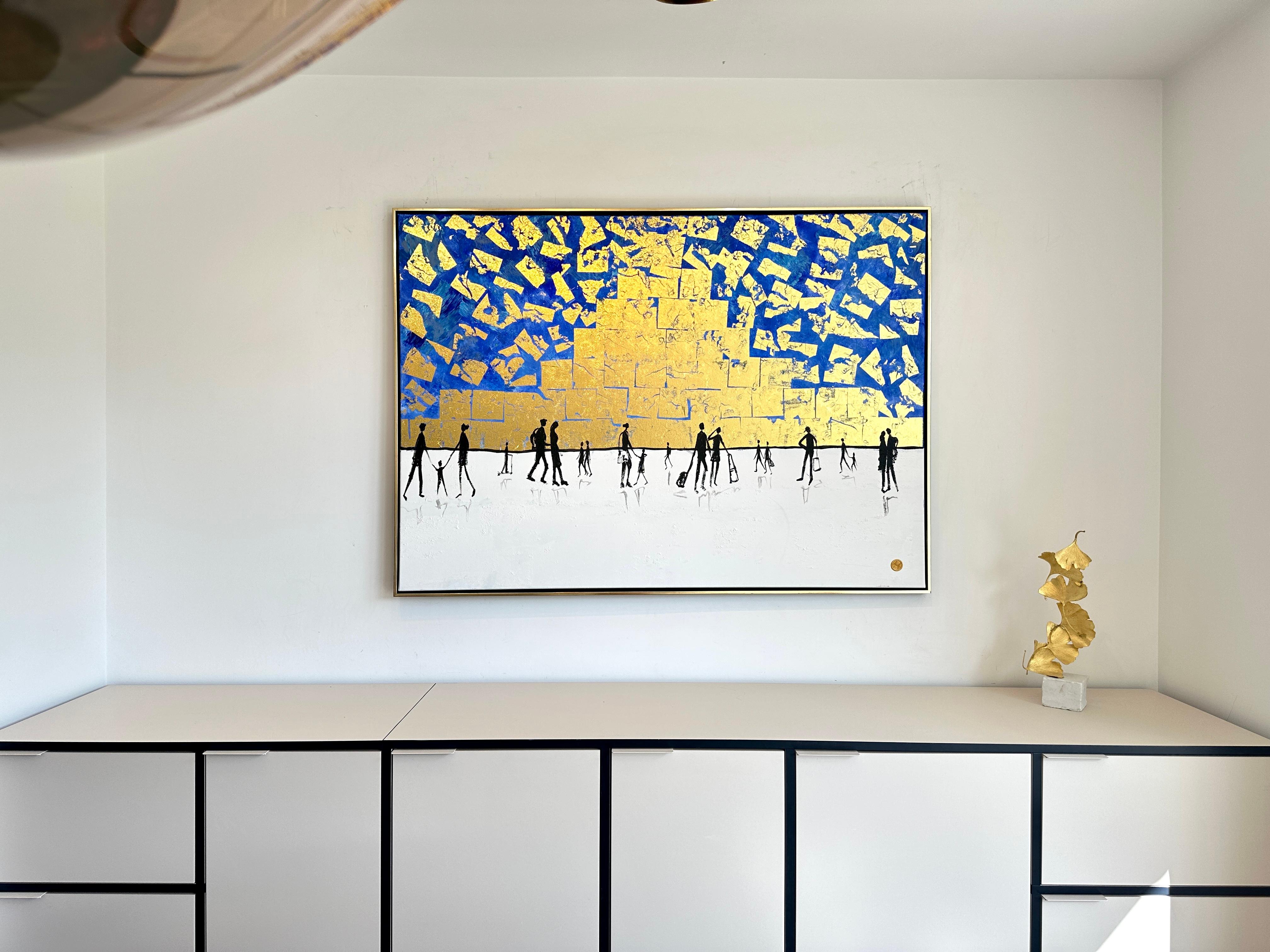 You have my Heart - Gold Leaf Peinture abstraite contemporaine 6