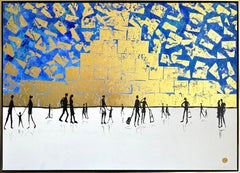 You have my Heart - Gold Leaf Peinture abstraite contemporaine