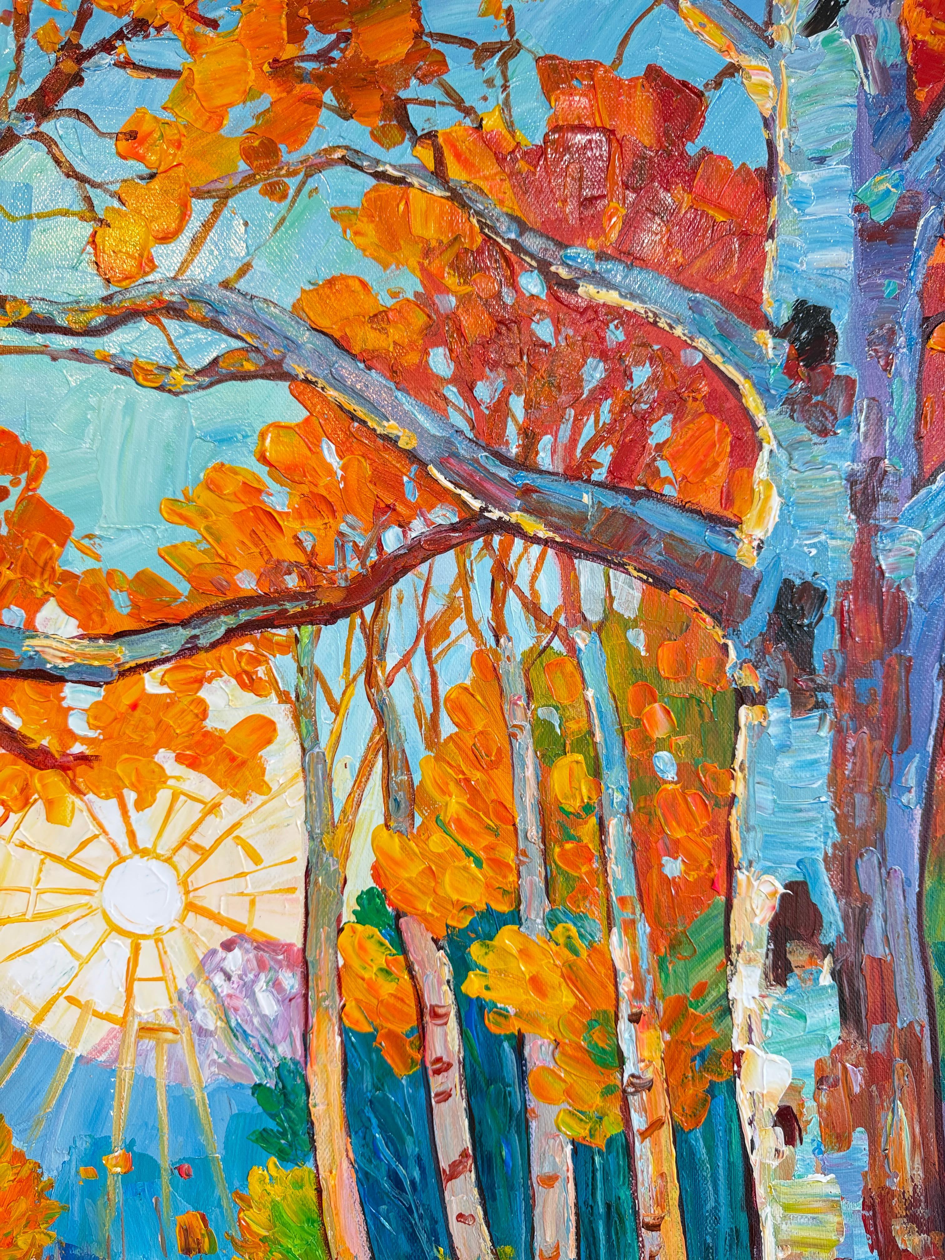 Ein Kuss des Sonnenlichts von K.Husslein Impasto Botanik Pflanzenmalerei im Angebot 7