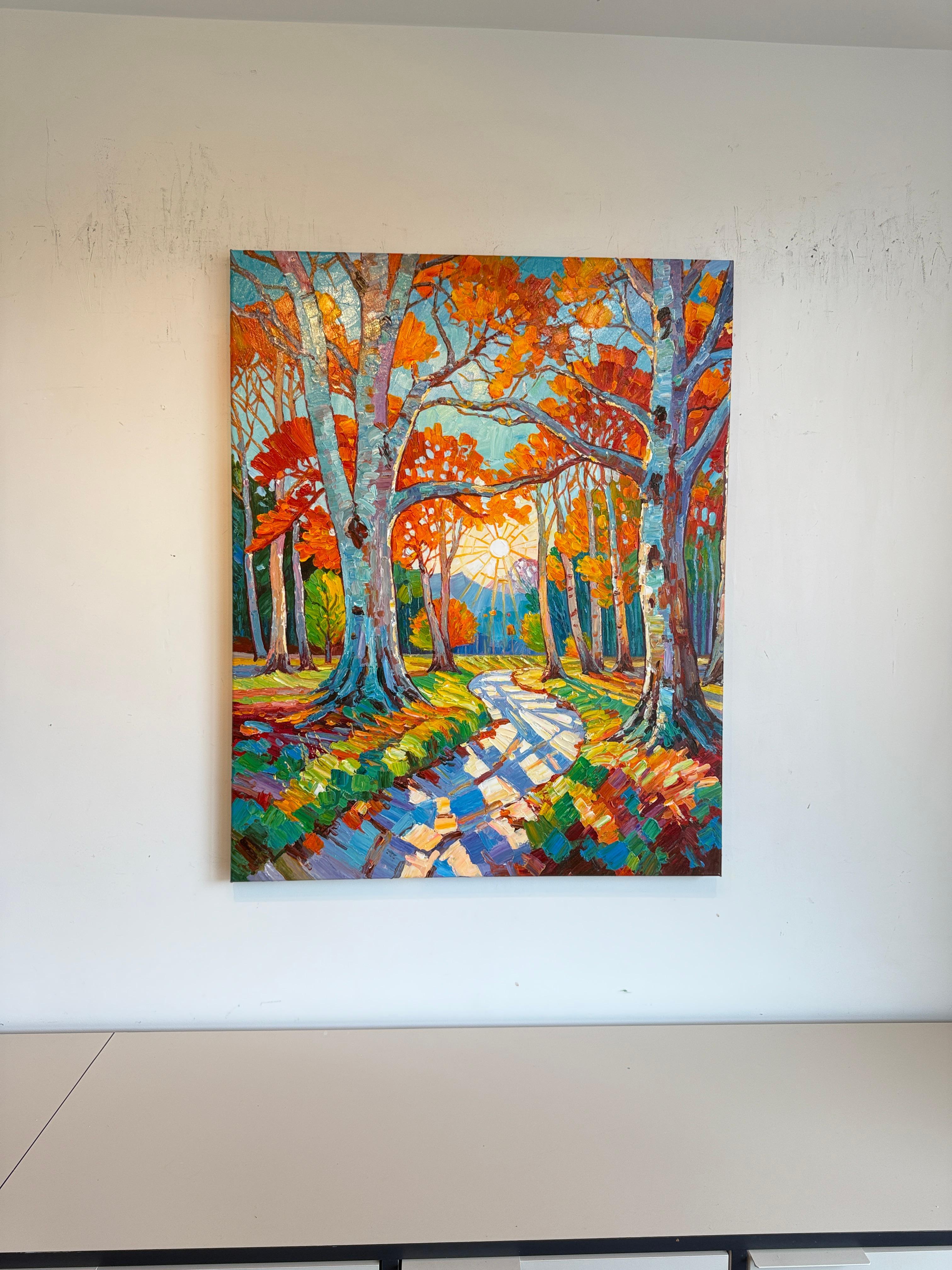 Ein Kuss des Sonnenlichts von K.Husslein Impasto Botanik Pflanzenmalerei im Angebot 8